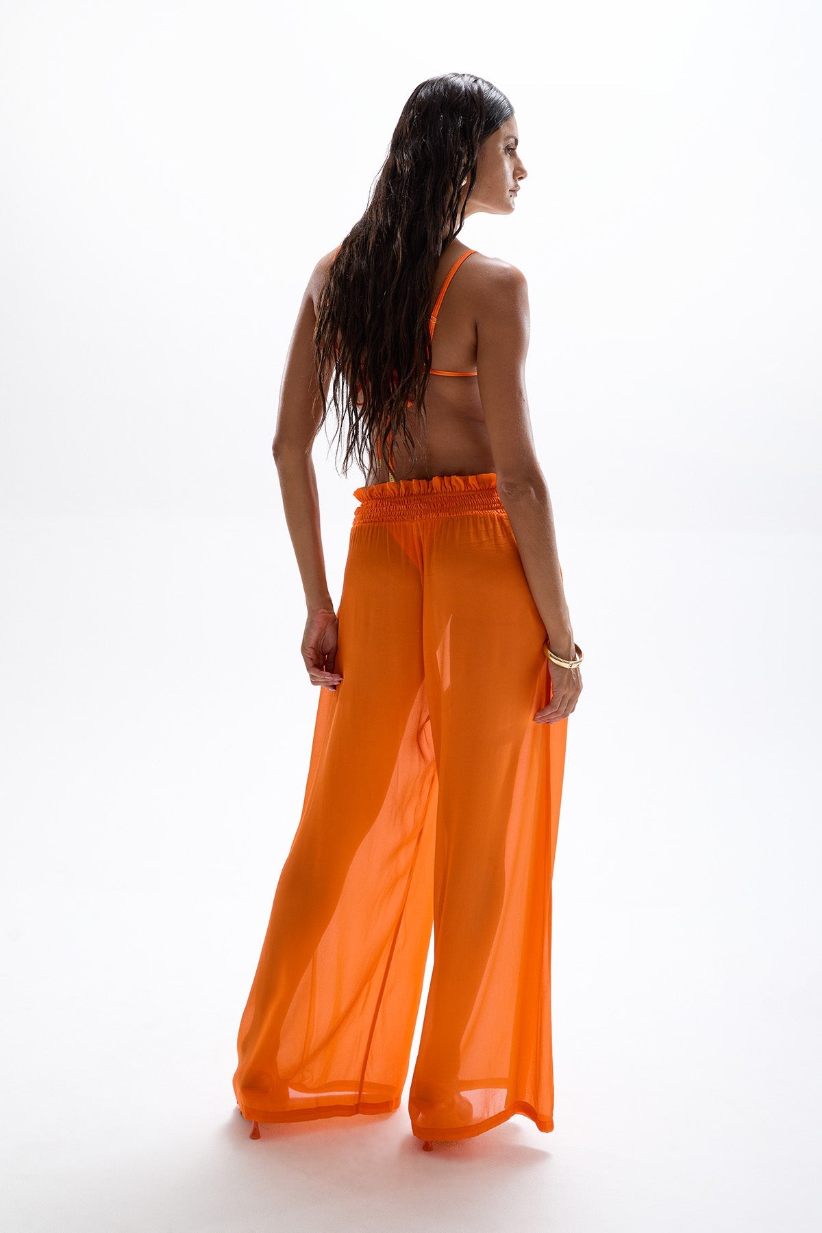 Mission' Shirred Pants - Orange