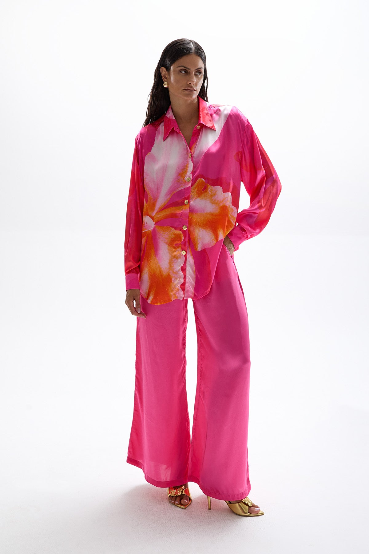 Muse' Silky Shirt - Wildflower