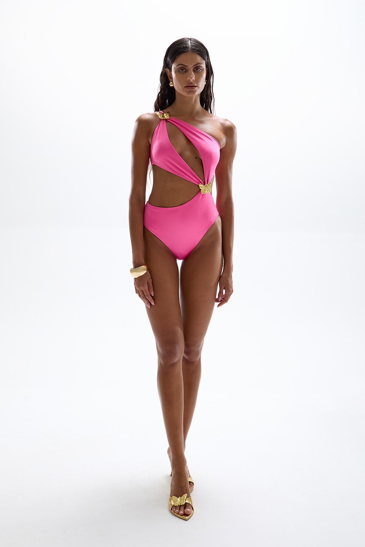 Orbit Butterfly Cut Out Swimsuit - Barbie