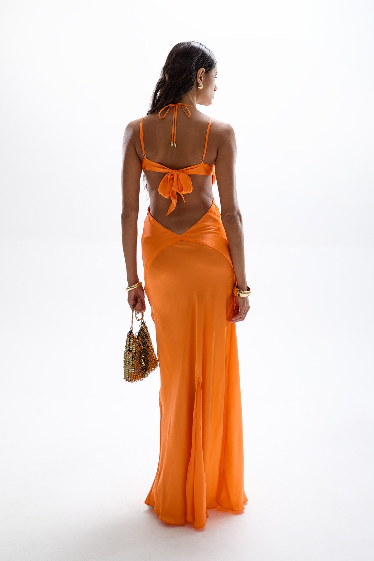 Cinema' Maxi Dress - Orange