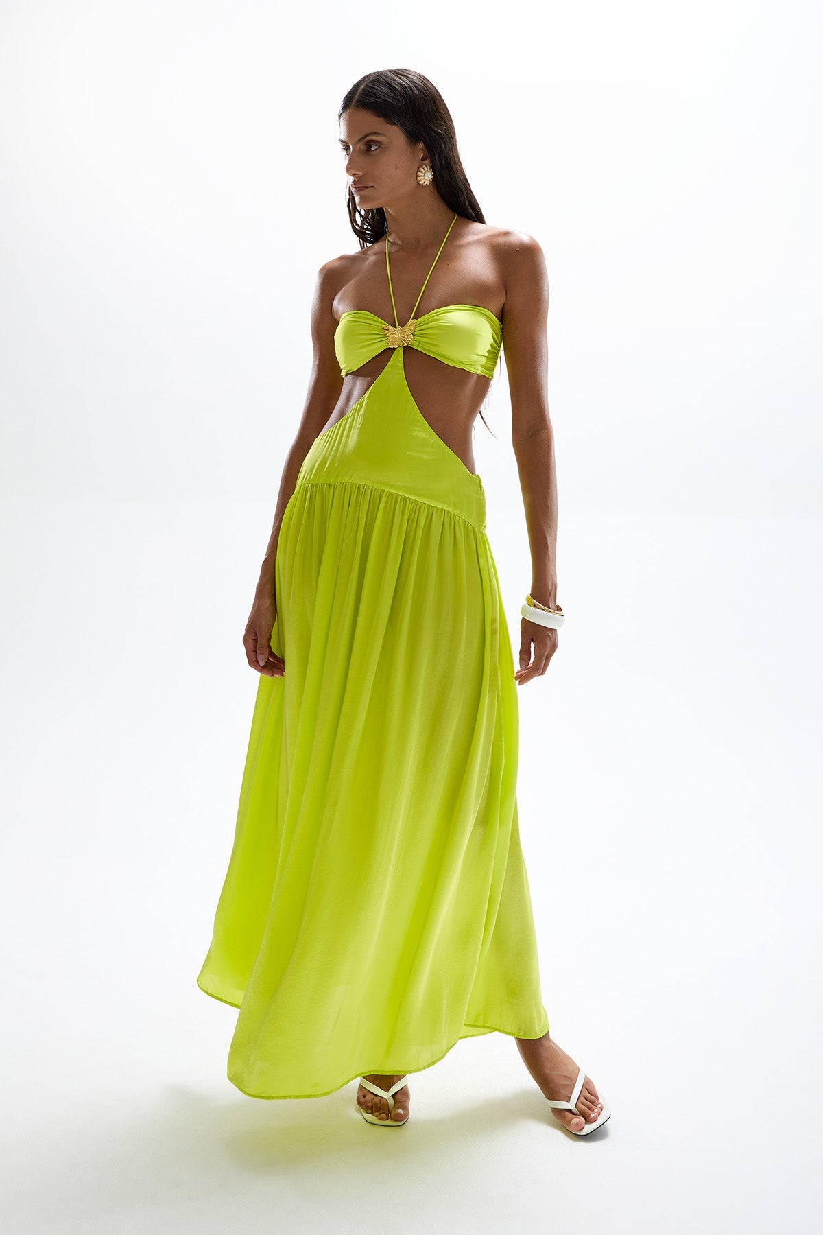 Mila Butterfly Maxi Dress - Citrus