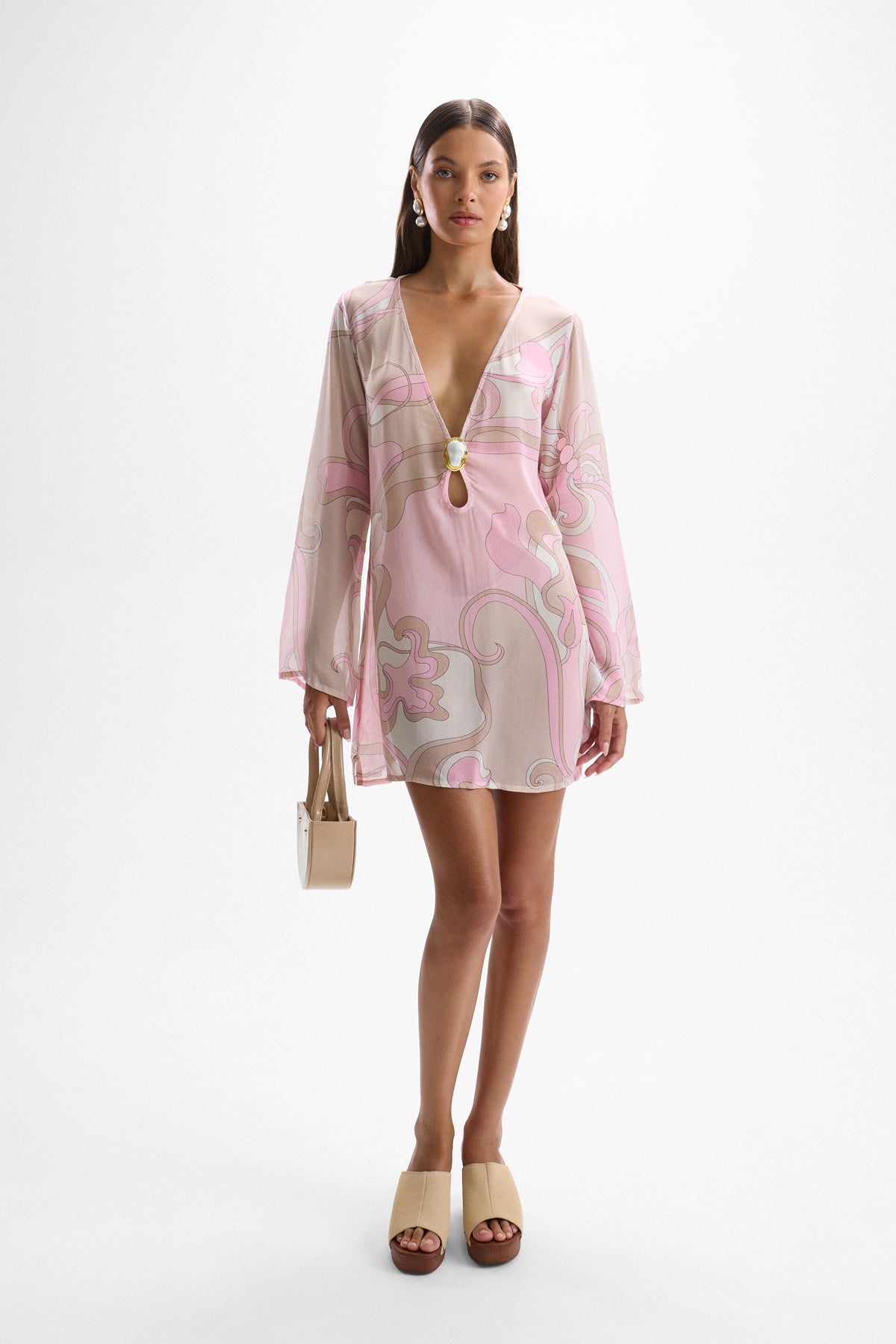 Lulu Moonstone Dress - Deco Pink