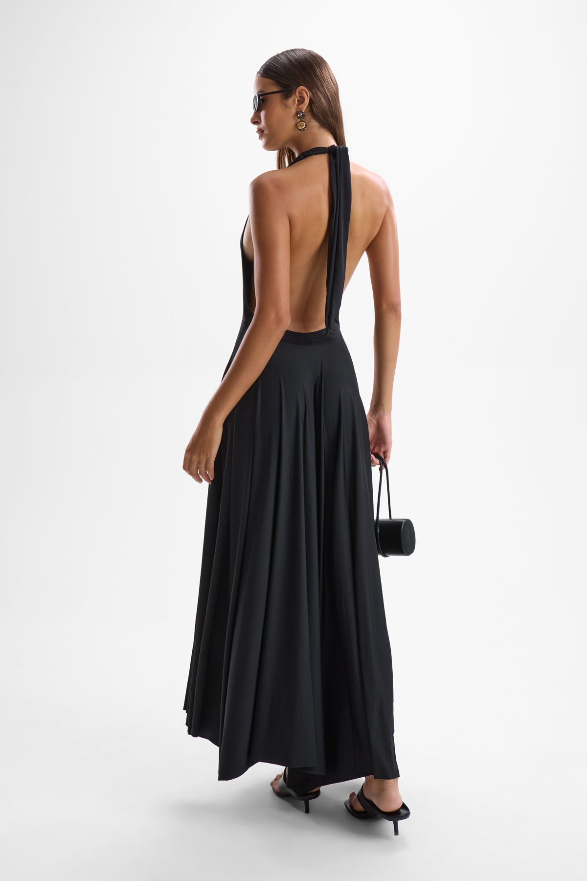 Lalique Halter Dress - Black