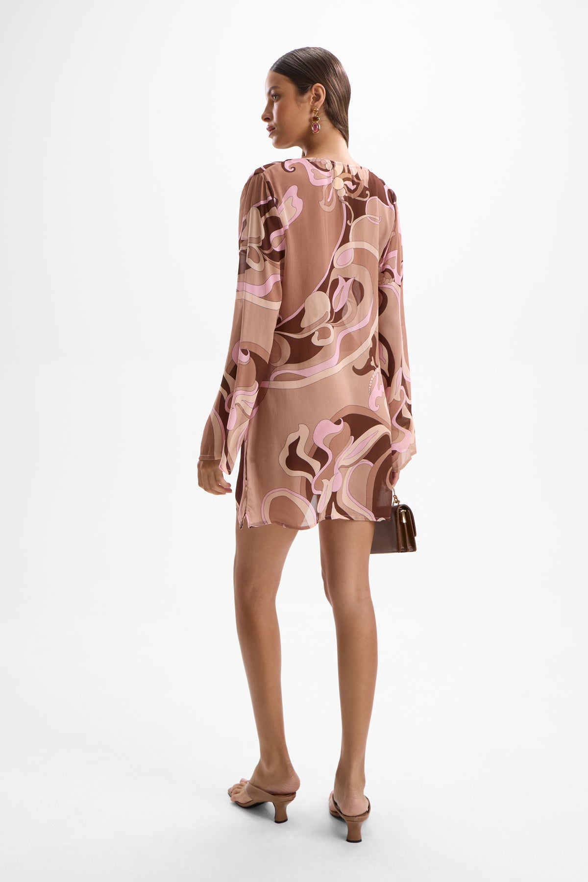 Lulu Moonstone Dress - Deco Mocha