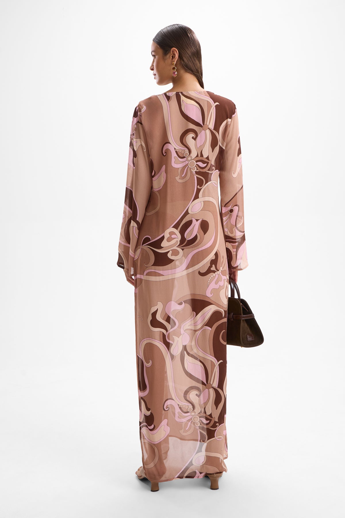 Hotline Moonstone Dress - Deco Mocha