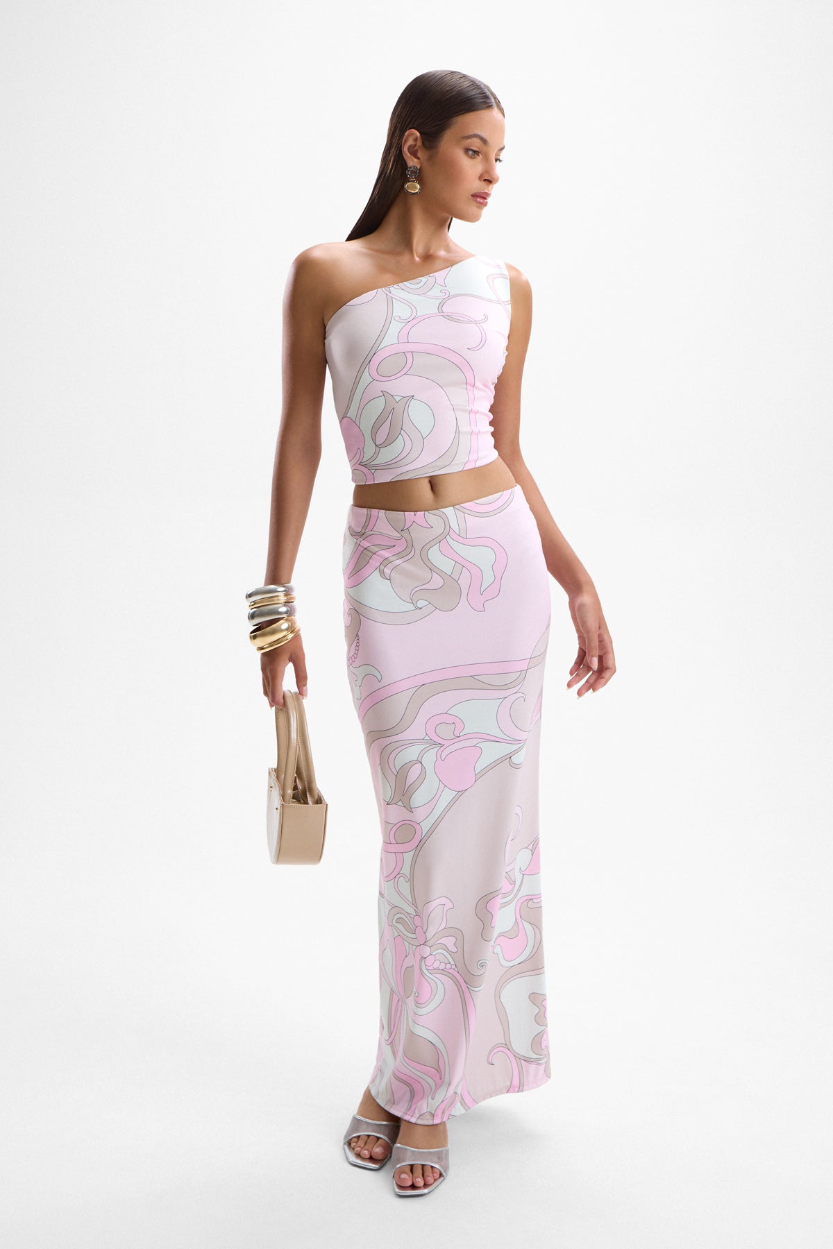 City Maxi Skirt - Deco Pink