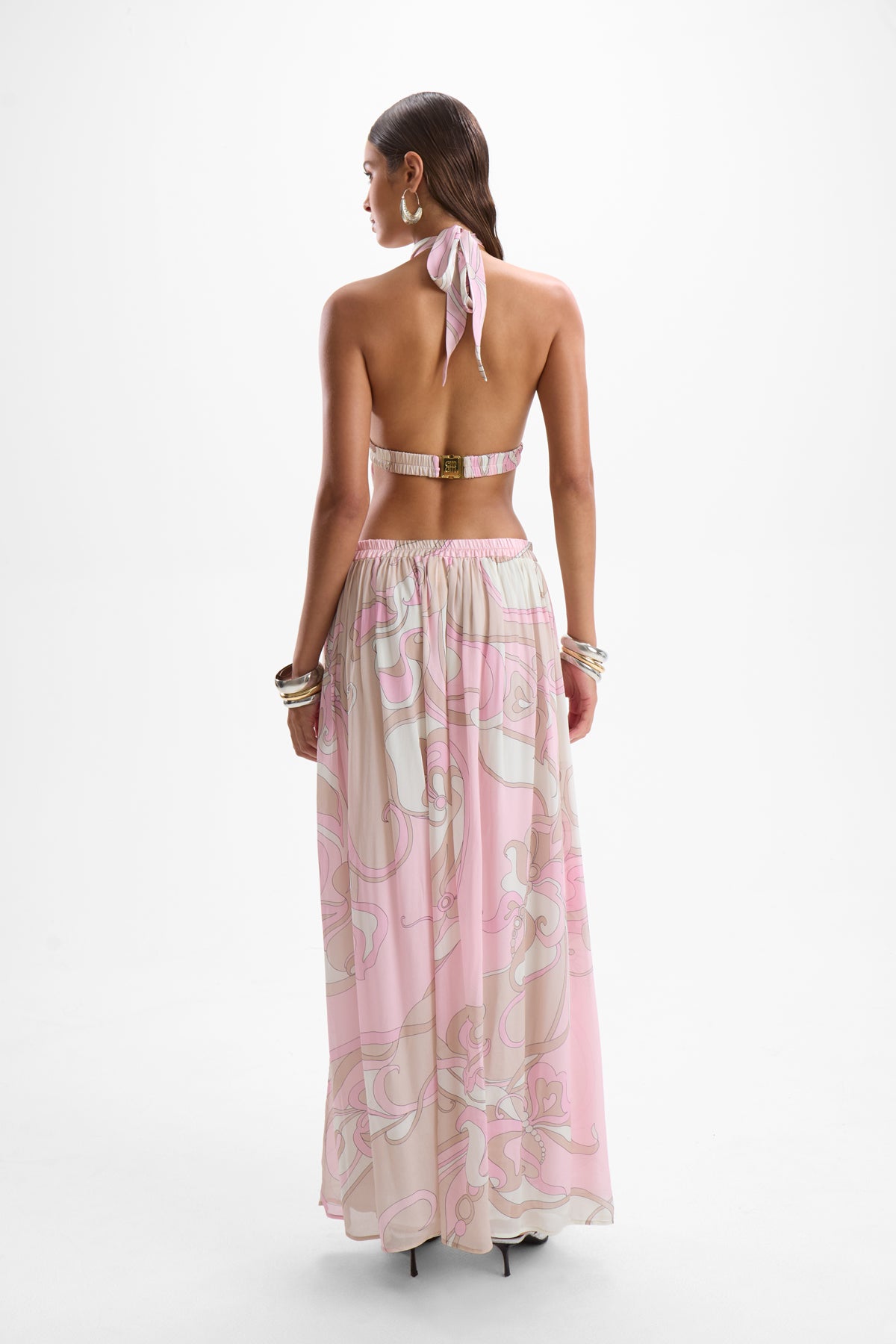 Rosette Dress - Deco Pink