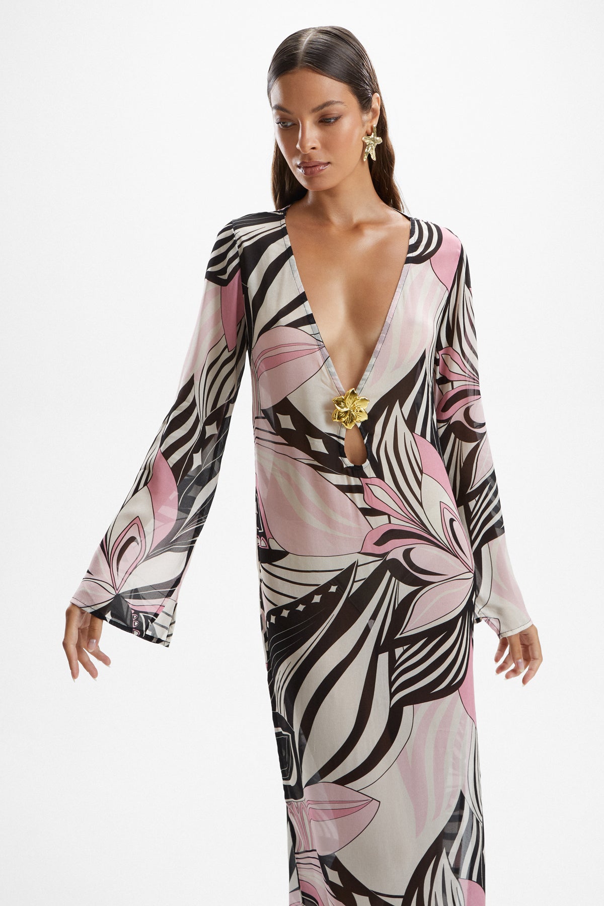 Hotline' Hibiscus Dress - Allegro