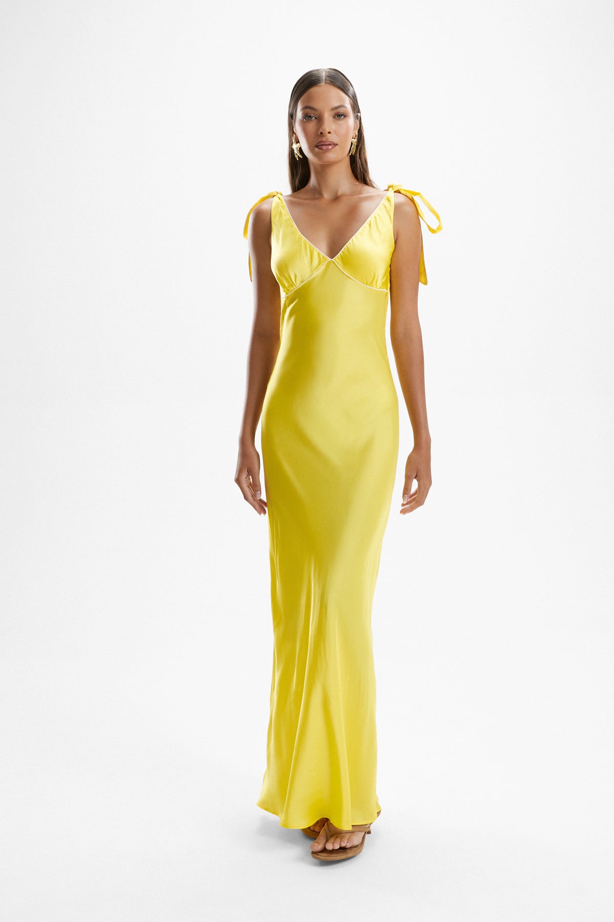 'Maison' Bow Dress - Lemonade