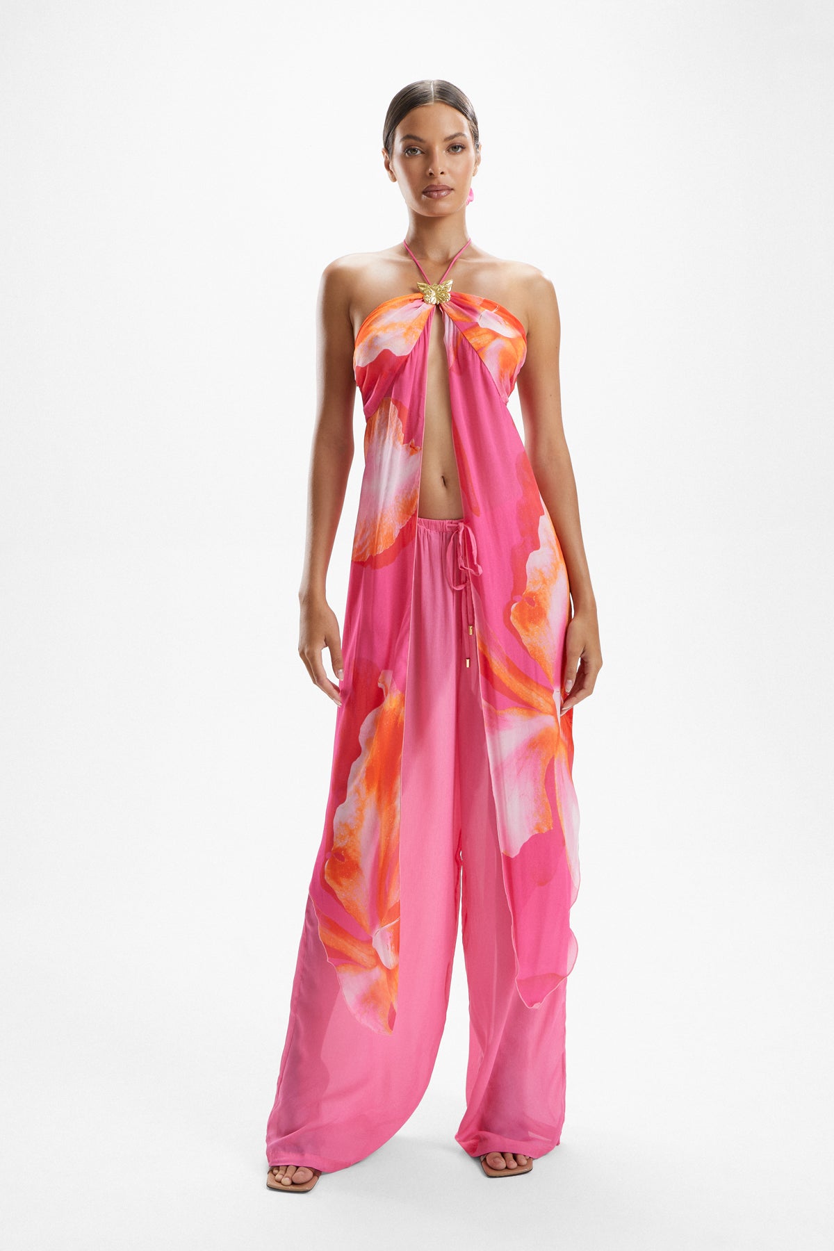 Coral Drape Top - Wildflower