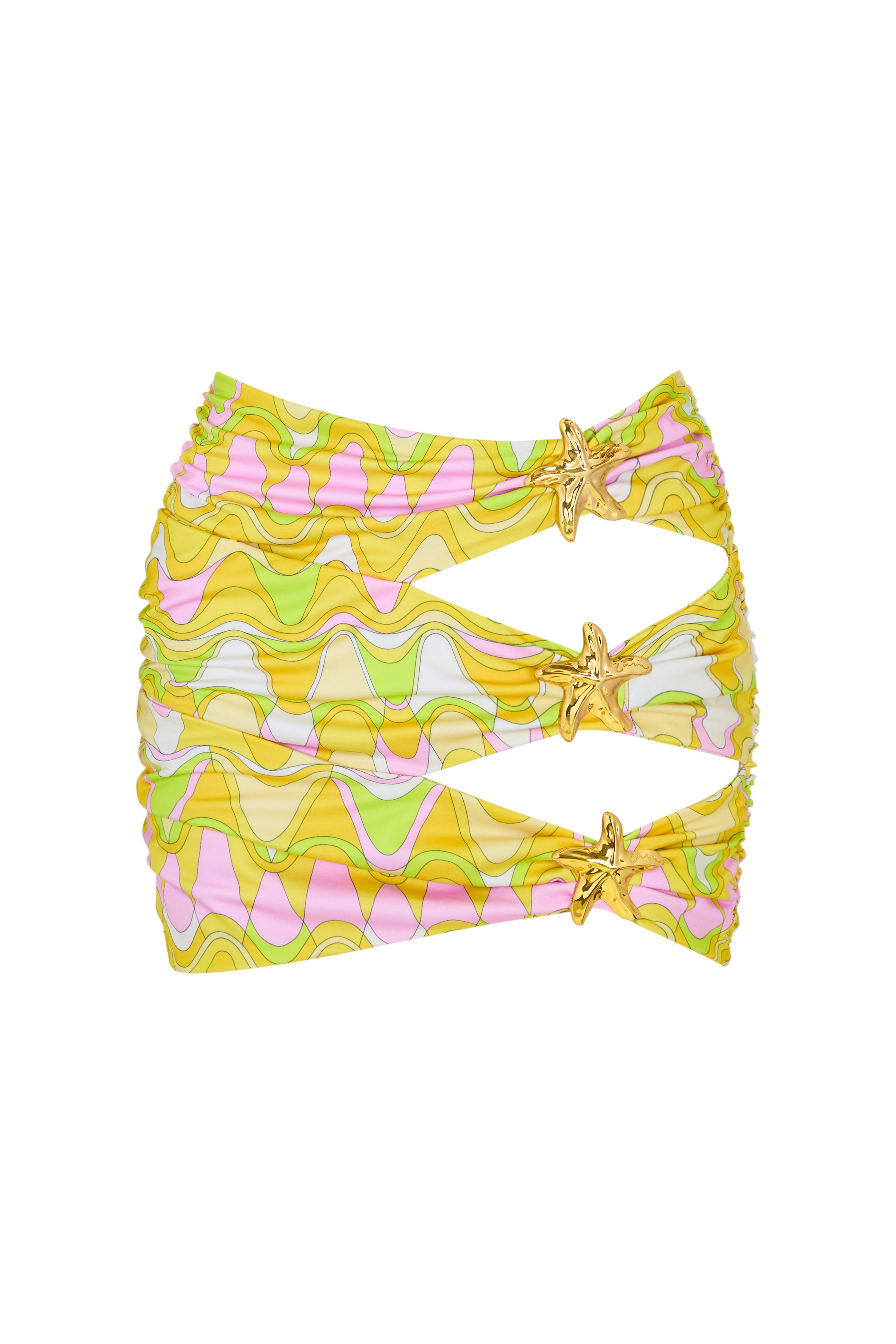 Coupe Seastar Skirt - Wavy Gold