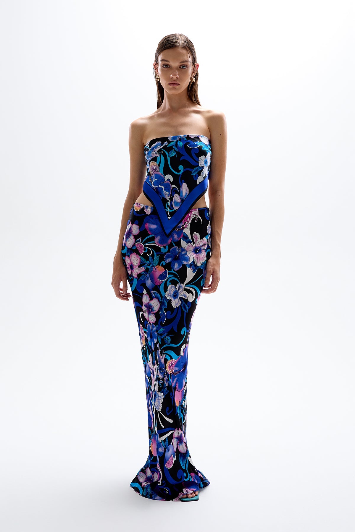 Headscarf - Hibiscus Blue