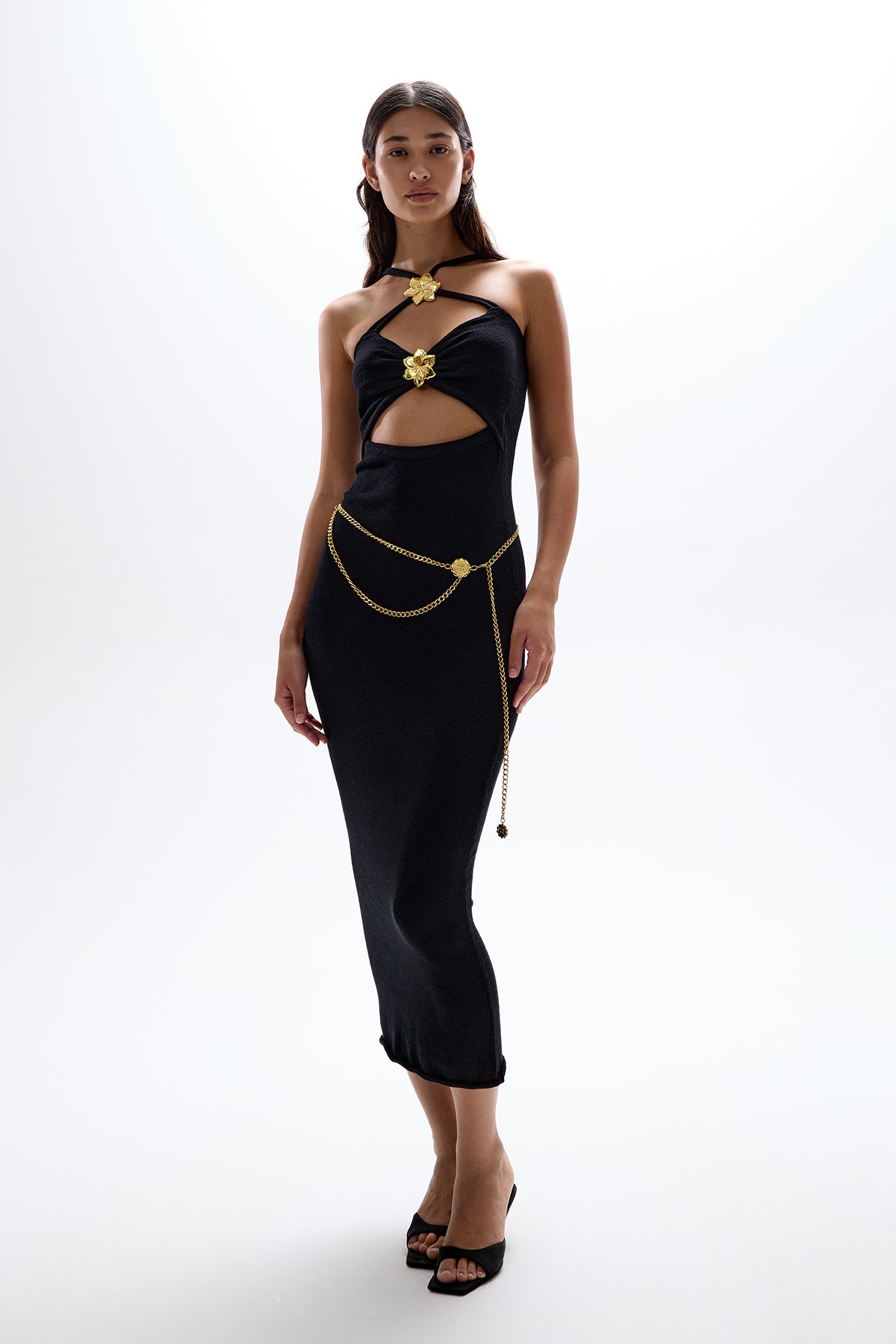 Skyline' Knit Dress - Black