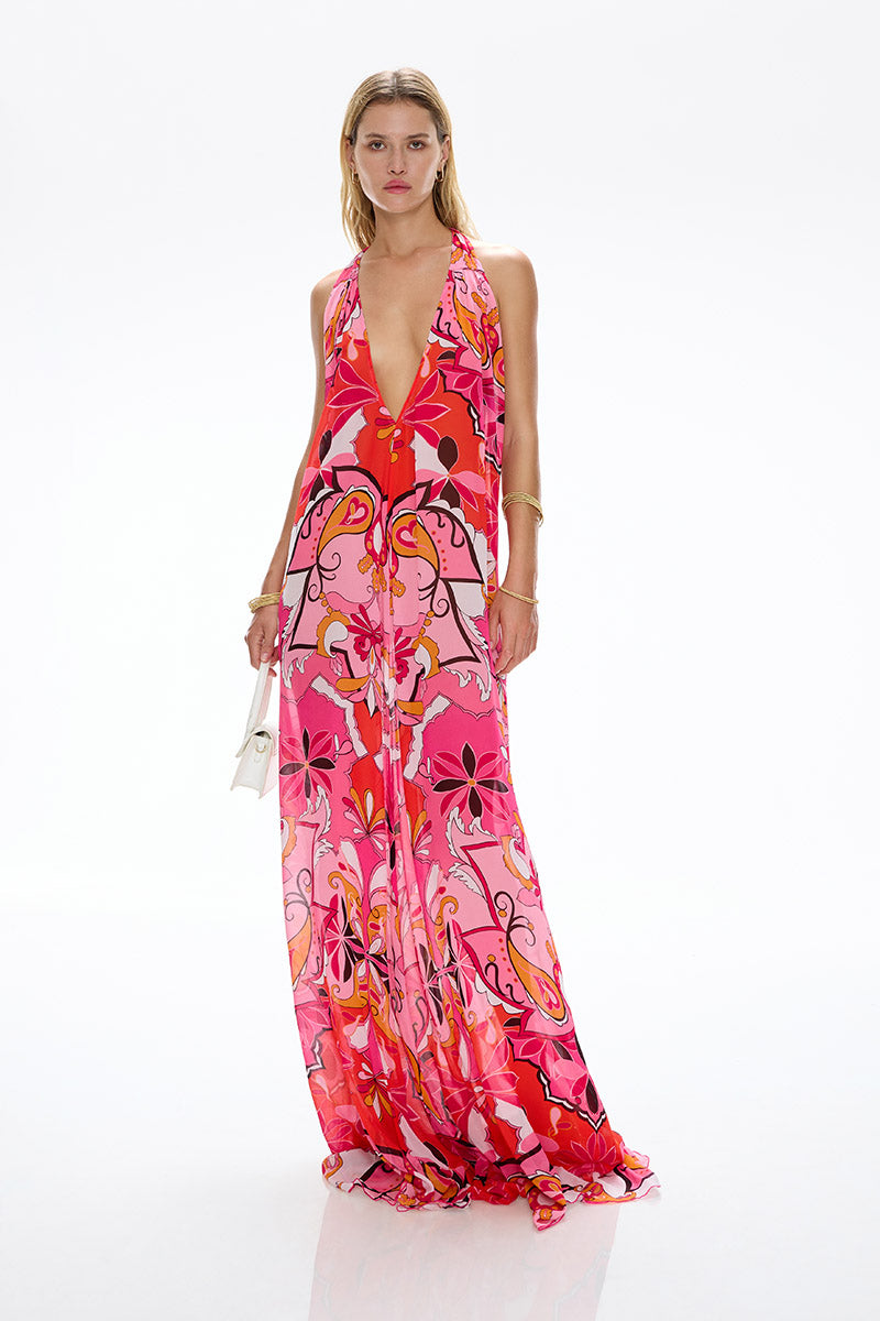 Bohemia' Maxi Dress - Boheme Pink