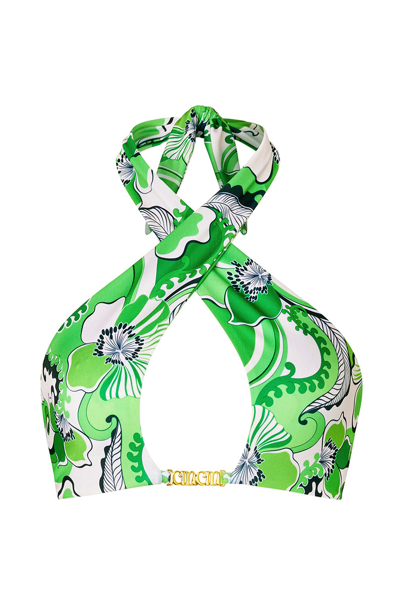'Tidal' Bikini Top - Fern