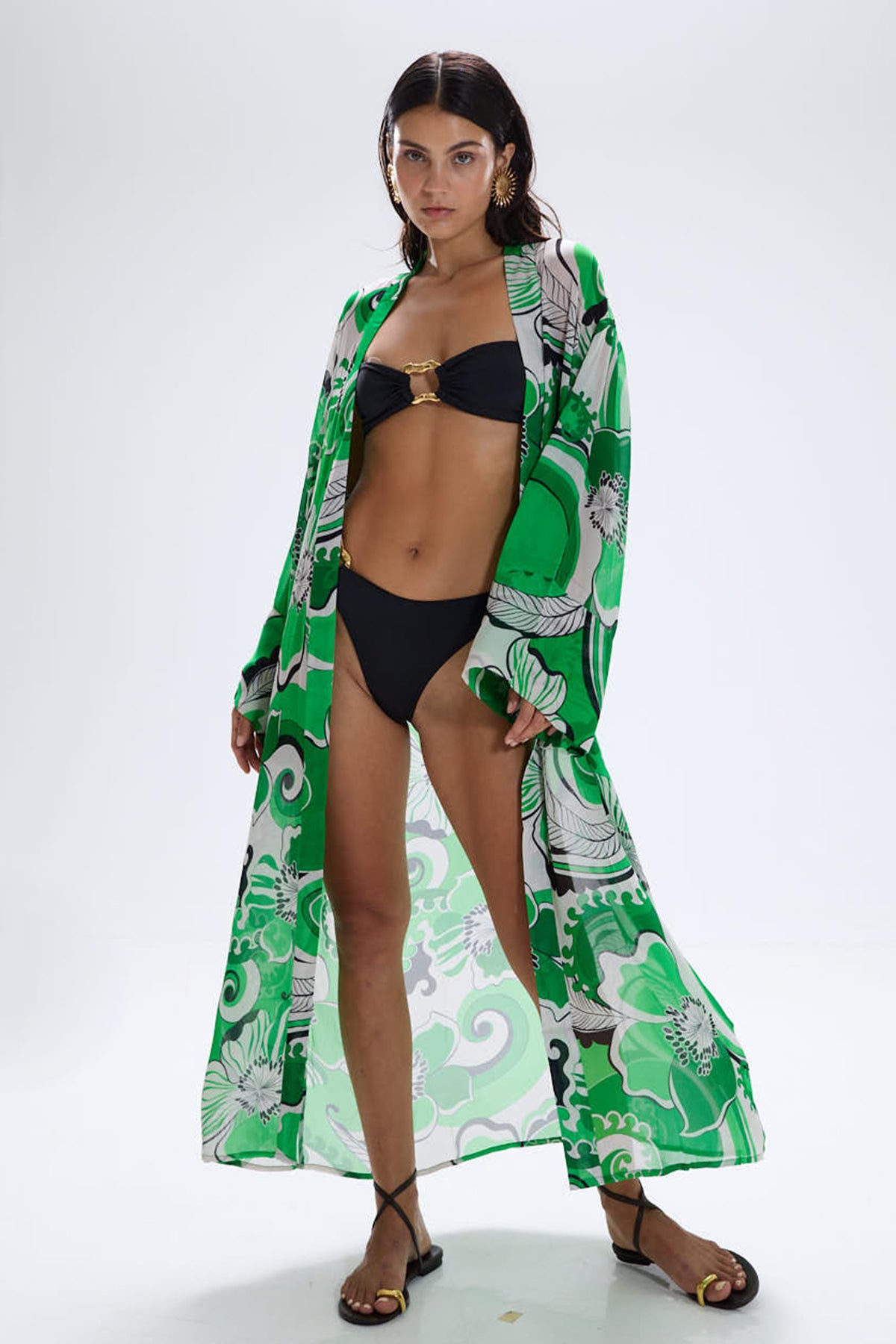 'Oracle' Robe Dress - Fern