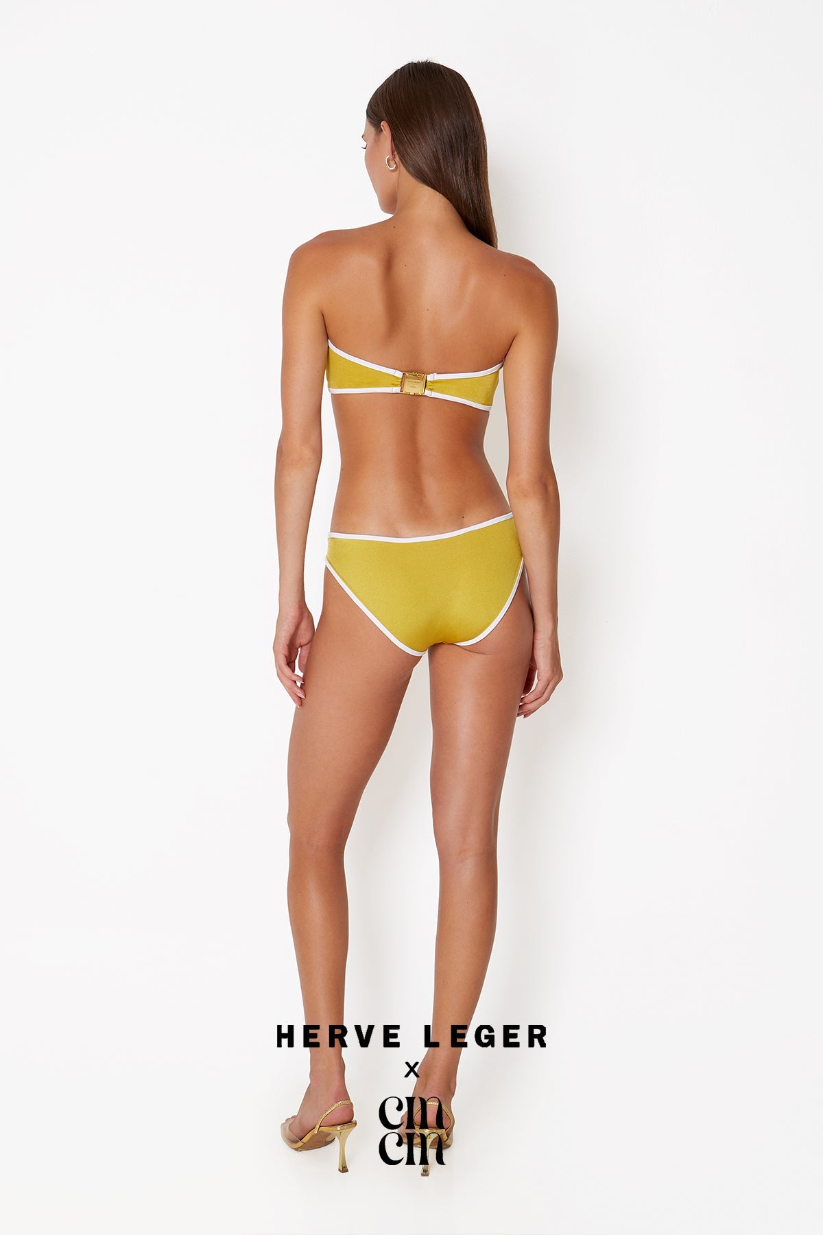 Herve Leger X Cin Cin - Bandeau Bikini Top