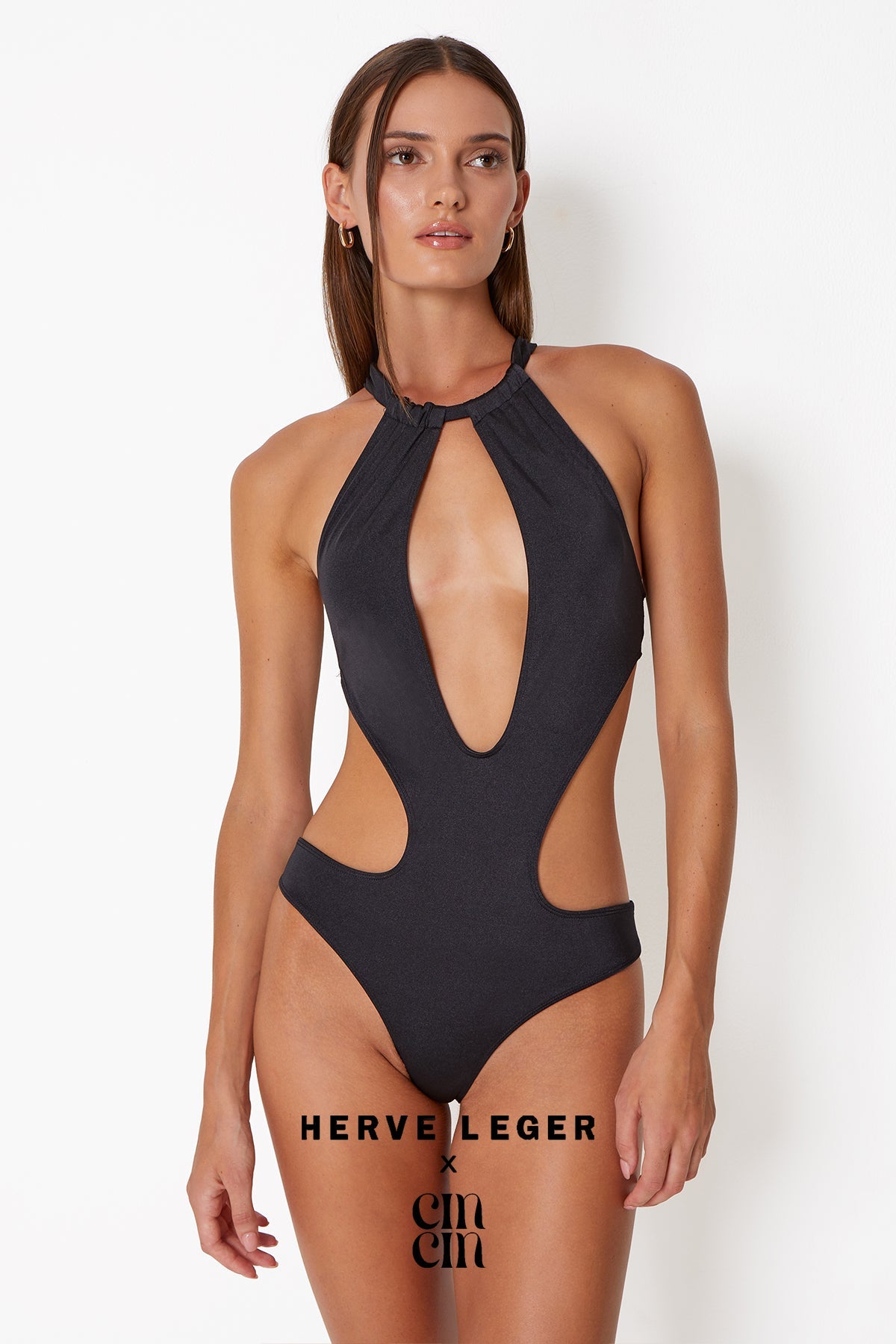 Herve Leger X Cin Cin - Keyhole Swimsuit