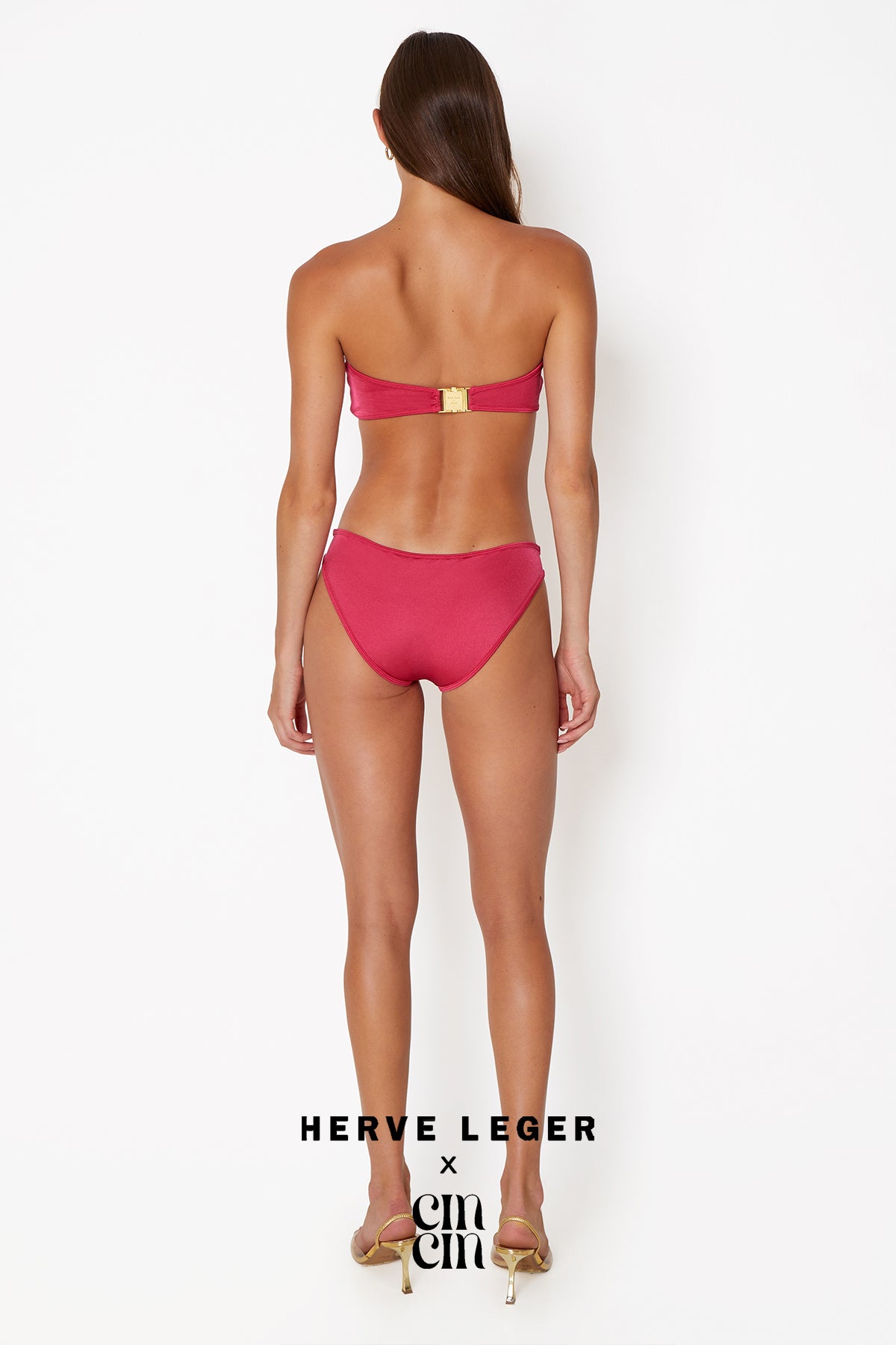 Herve Leger X Cin Cin Bandeau Bikini Top