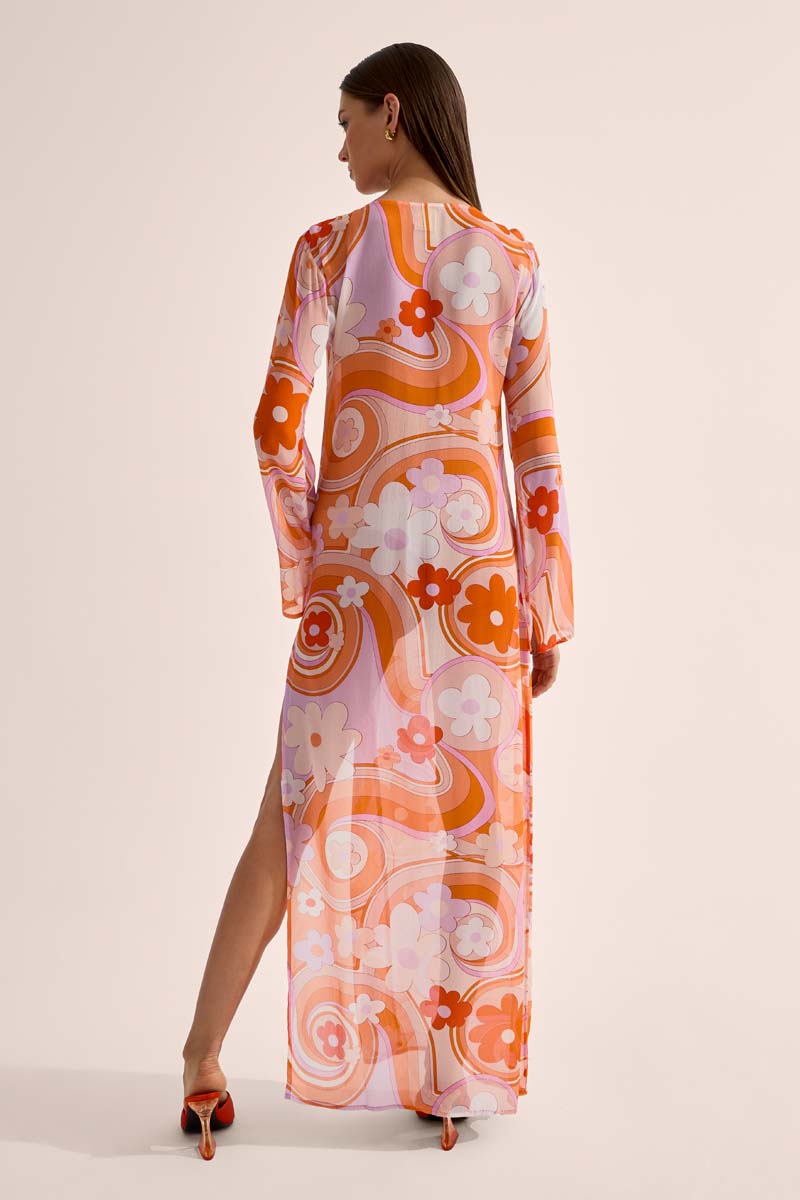 'Totem' Hoop Dress - Bloom