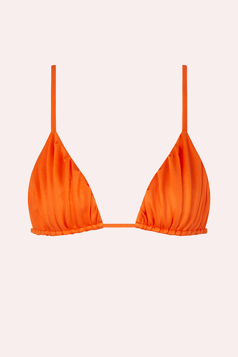 'Era' Ruched Tri Top - Orange