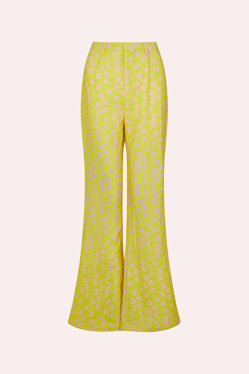 'Revival' Flared Trousers - Sunray