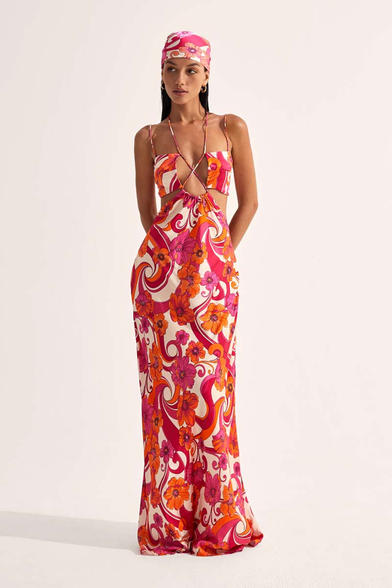 Storm Cut Out Maxi Dress - Ultraviolet