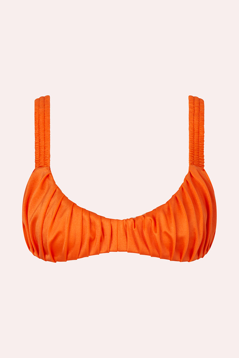 'Groove' Scrunch Top - Orange