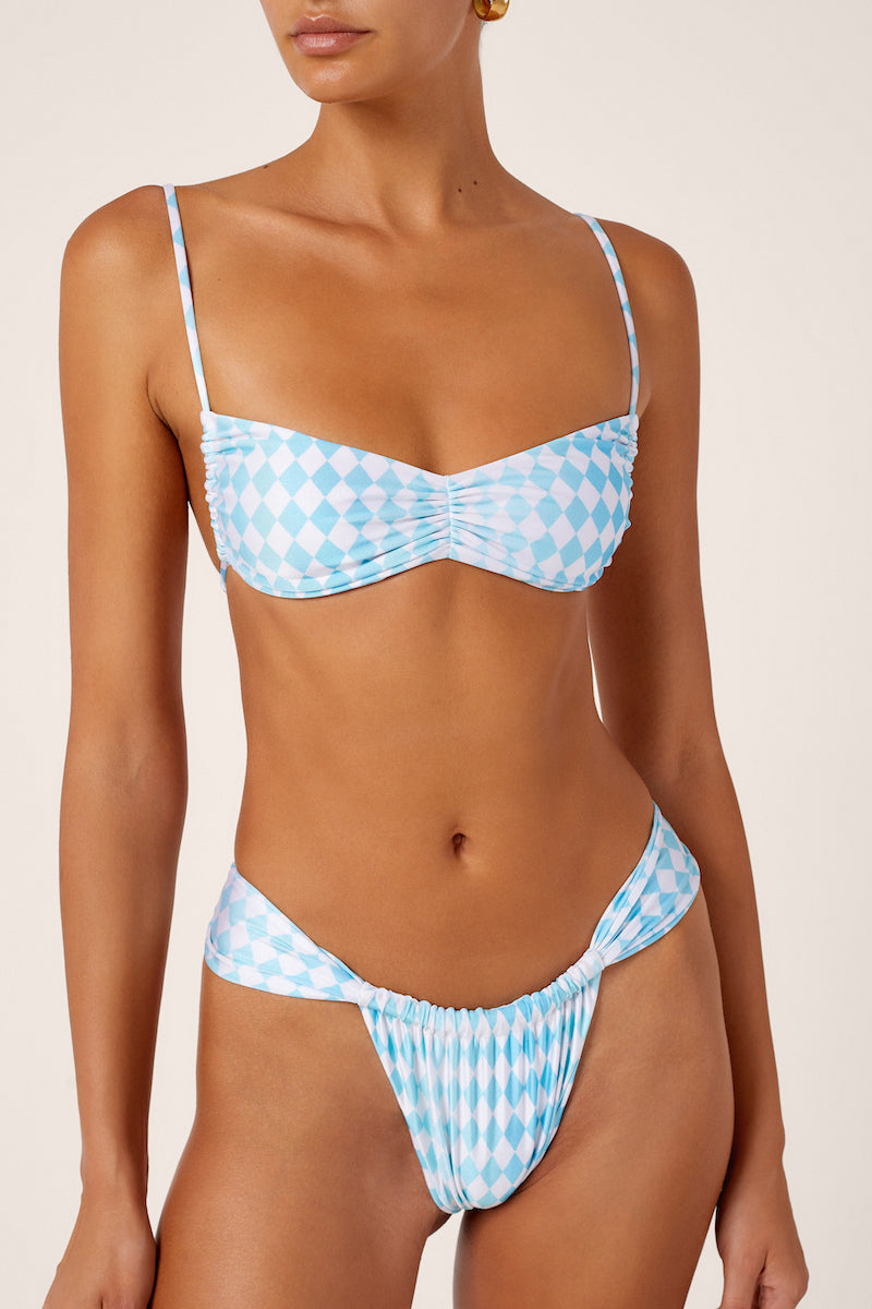 Maze Backless Bandeau - Harlequin