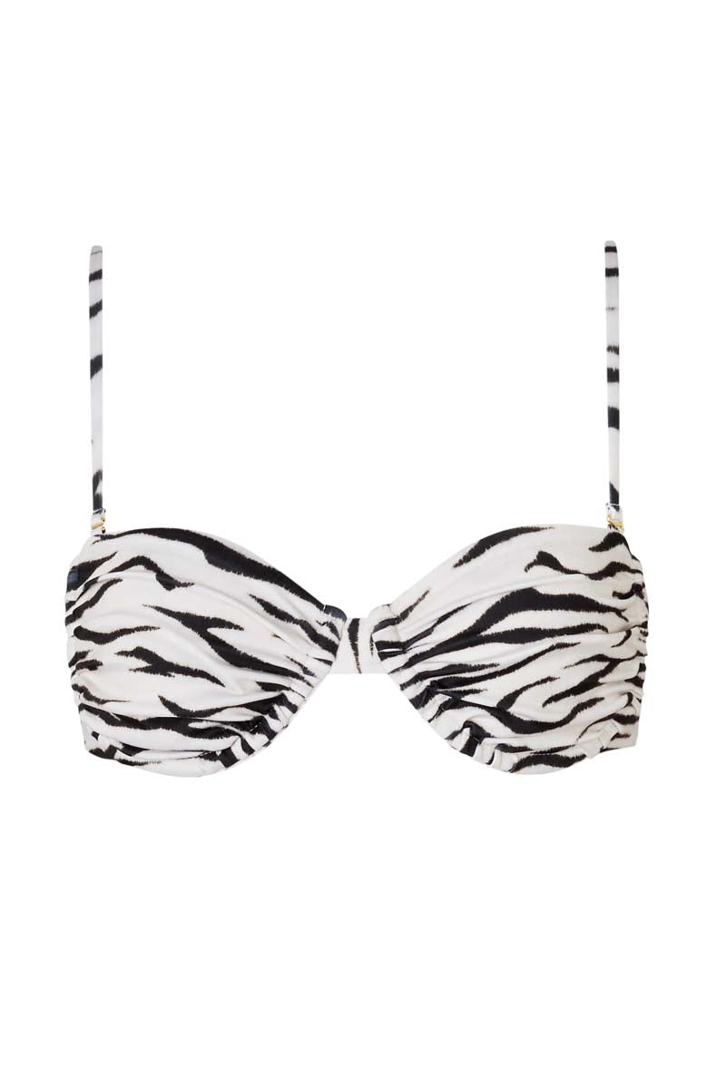 'Cult' Ruched Bra - Animal