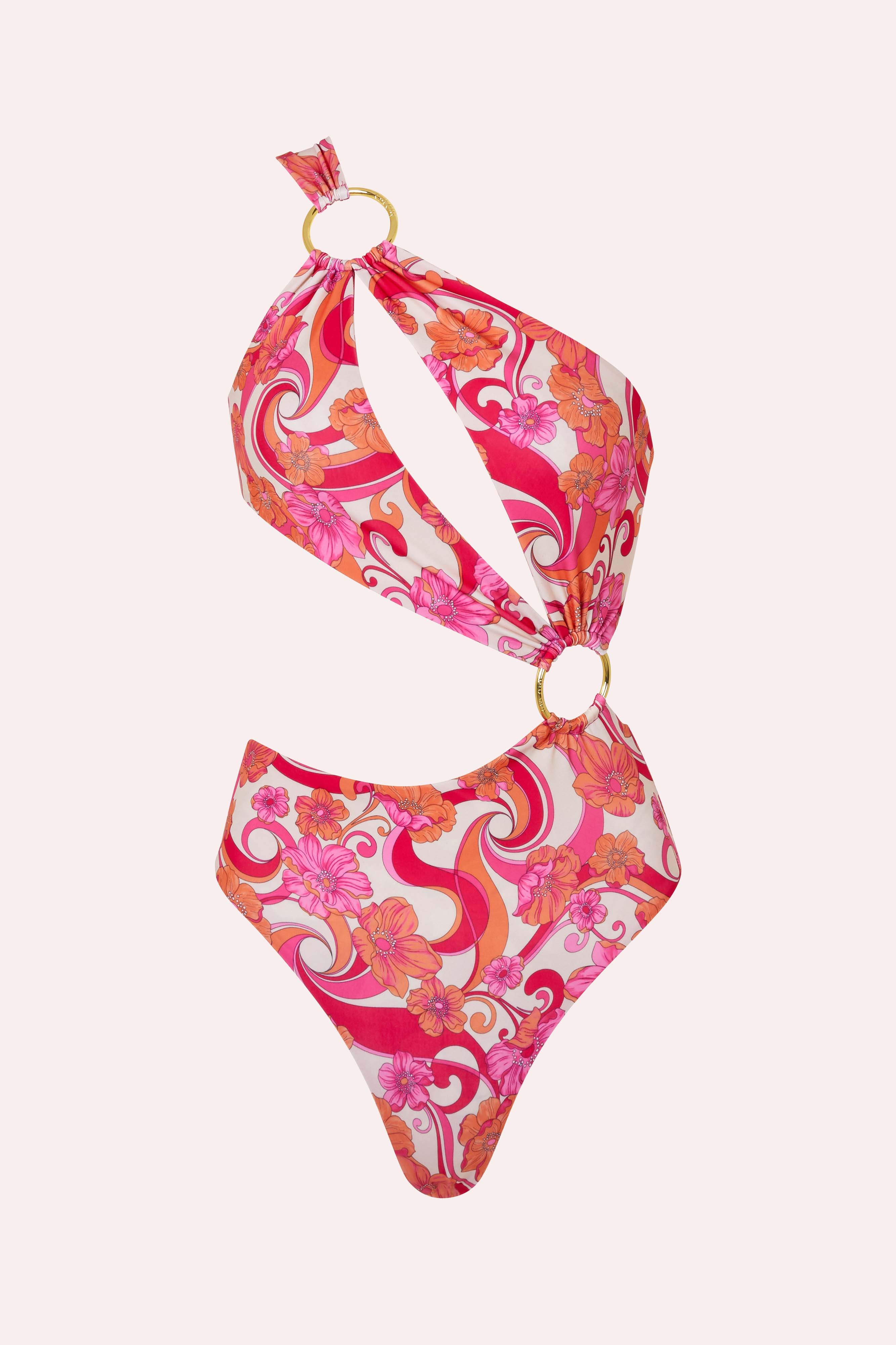 Spectacle Cut Out Swimsuit - Ultraviolet