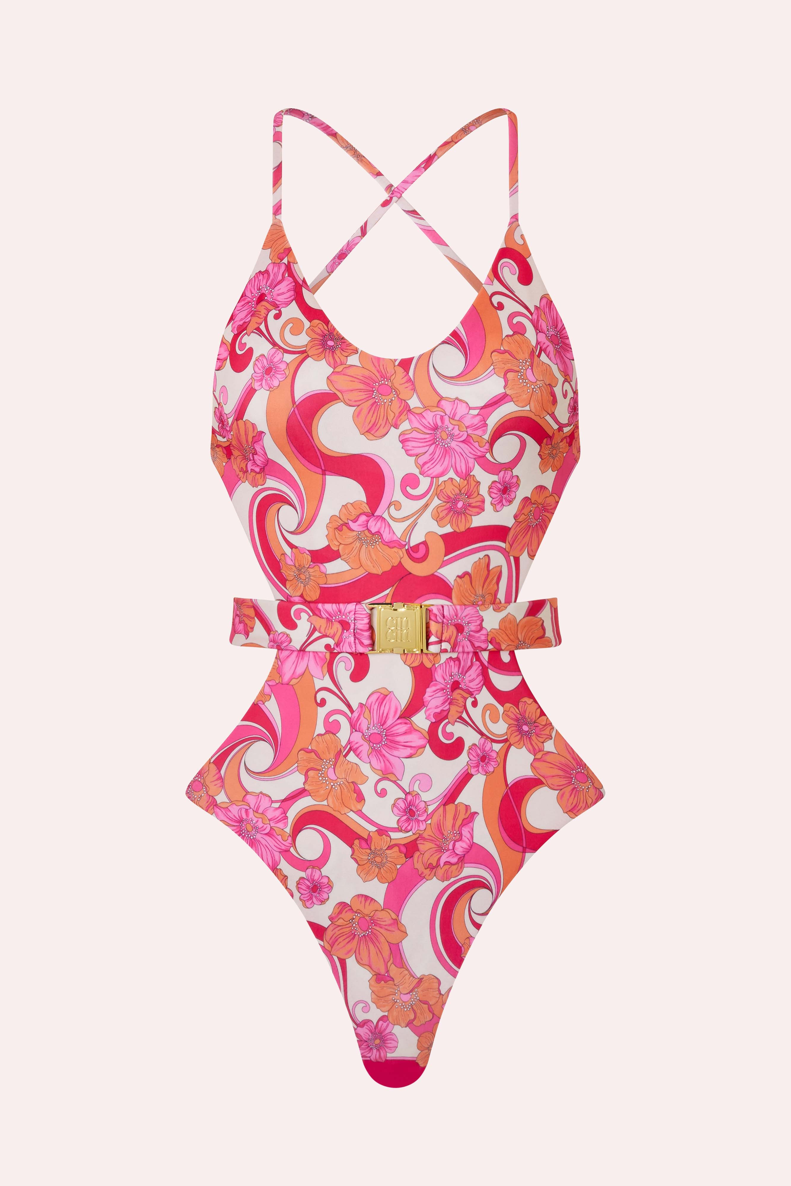 Bond Belted Swimsuit - Ultraviolet