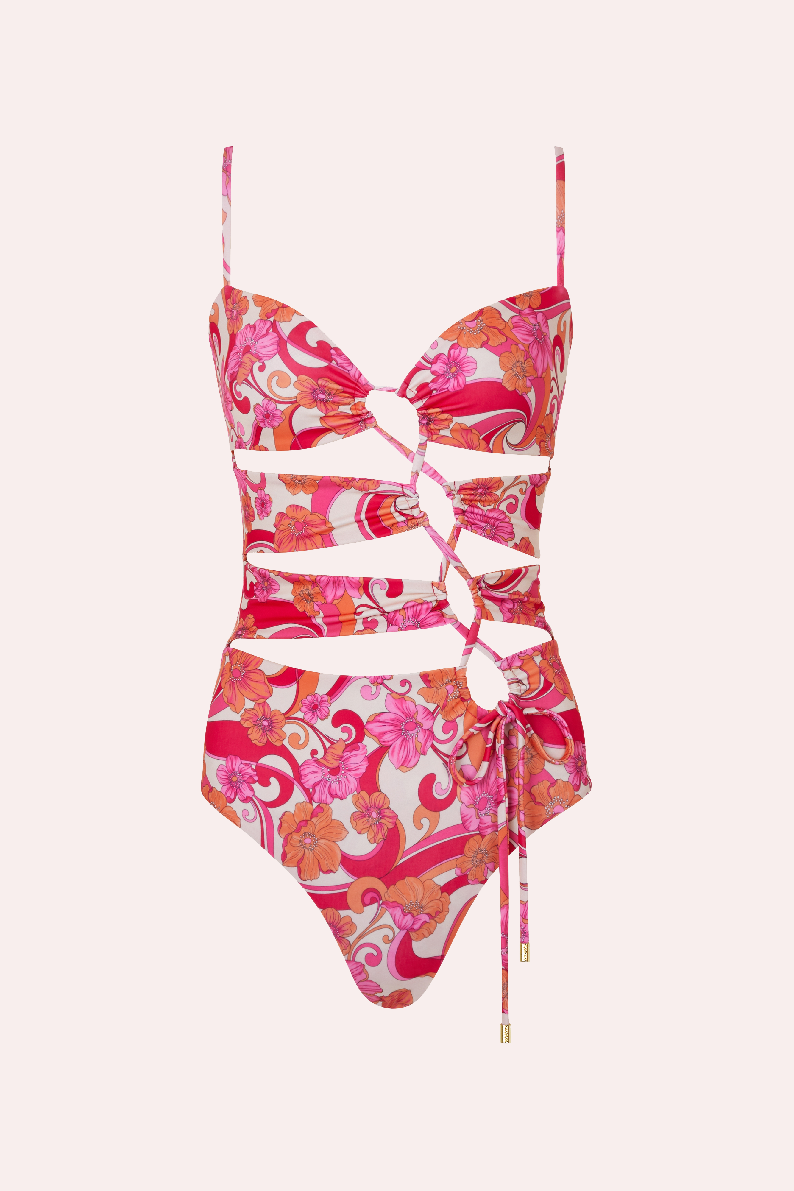 'Aqua' Drawstring Swimsuit - Ultraviolet