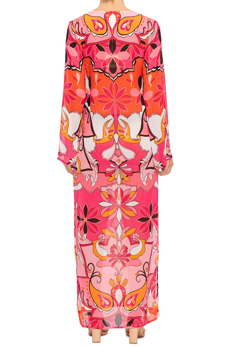 Hotline' Maxi Dress - Boheme Pink