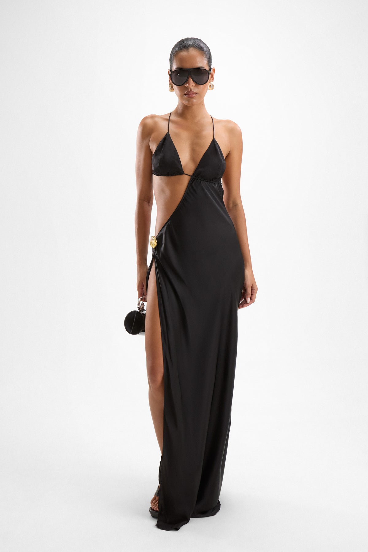 Villa Seashell Dress - Black