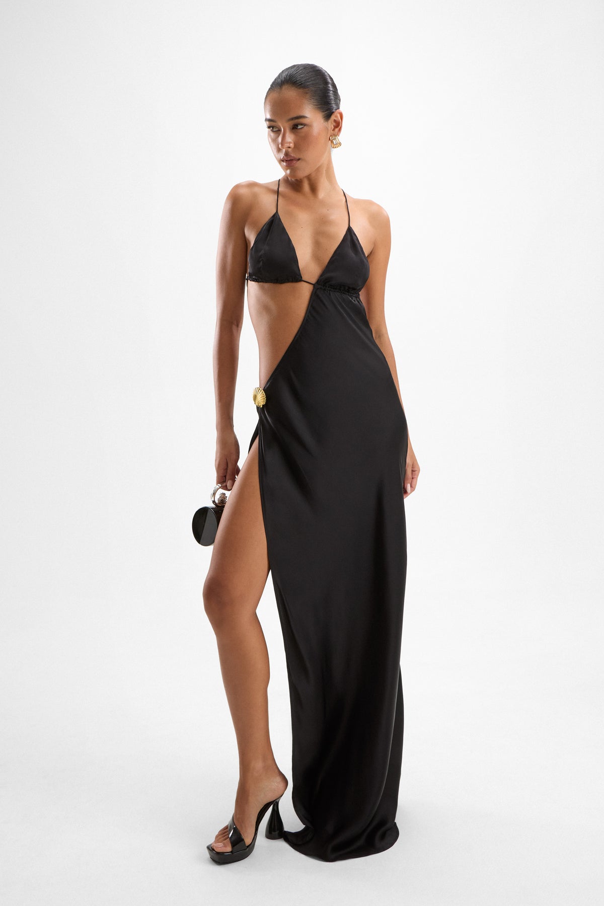 Villa Seashell Dress - Black