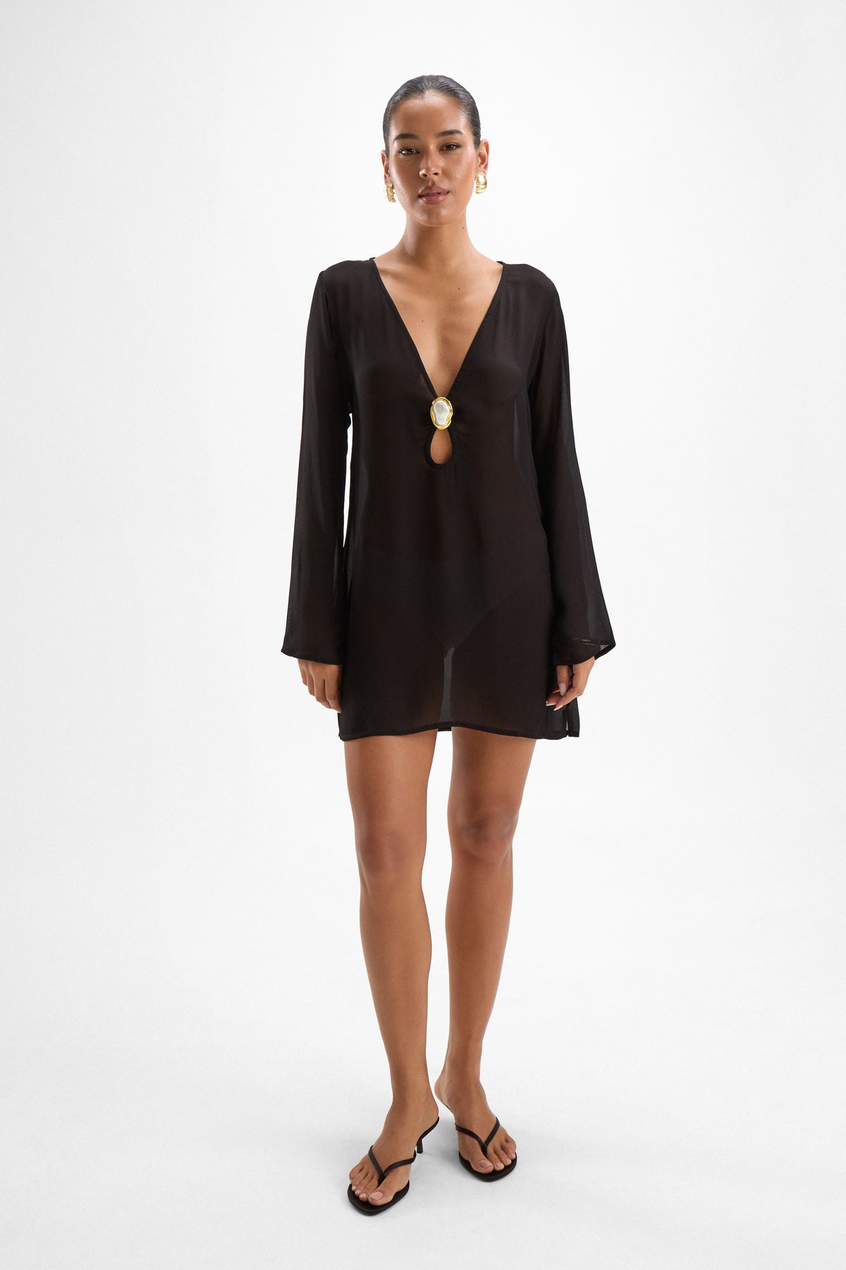 Lulu Seashell Dress - Black