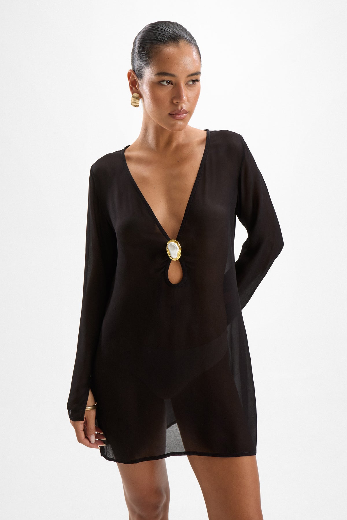 Lulu Seashell Dress - Black