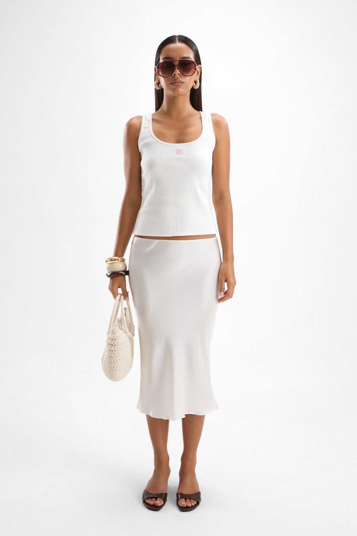 Arrow Rib Tank - Pearl