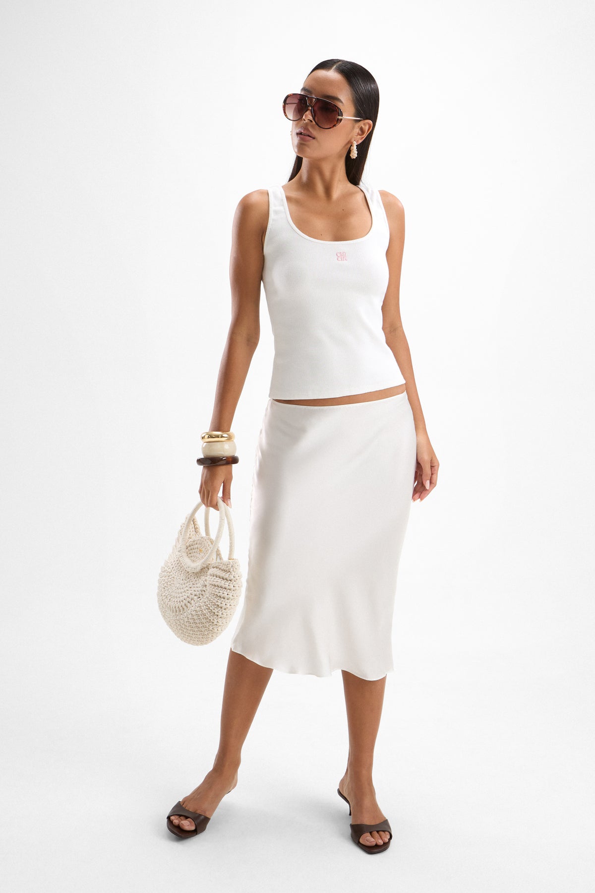 Georgia Skirt - Pearl
