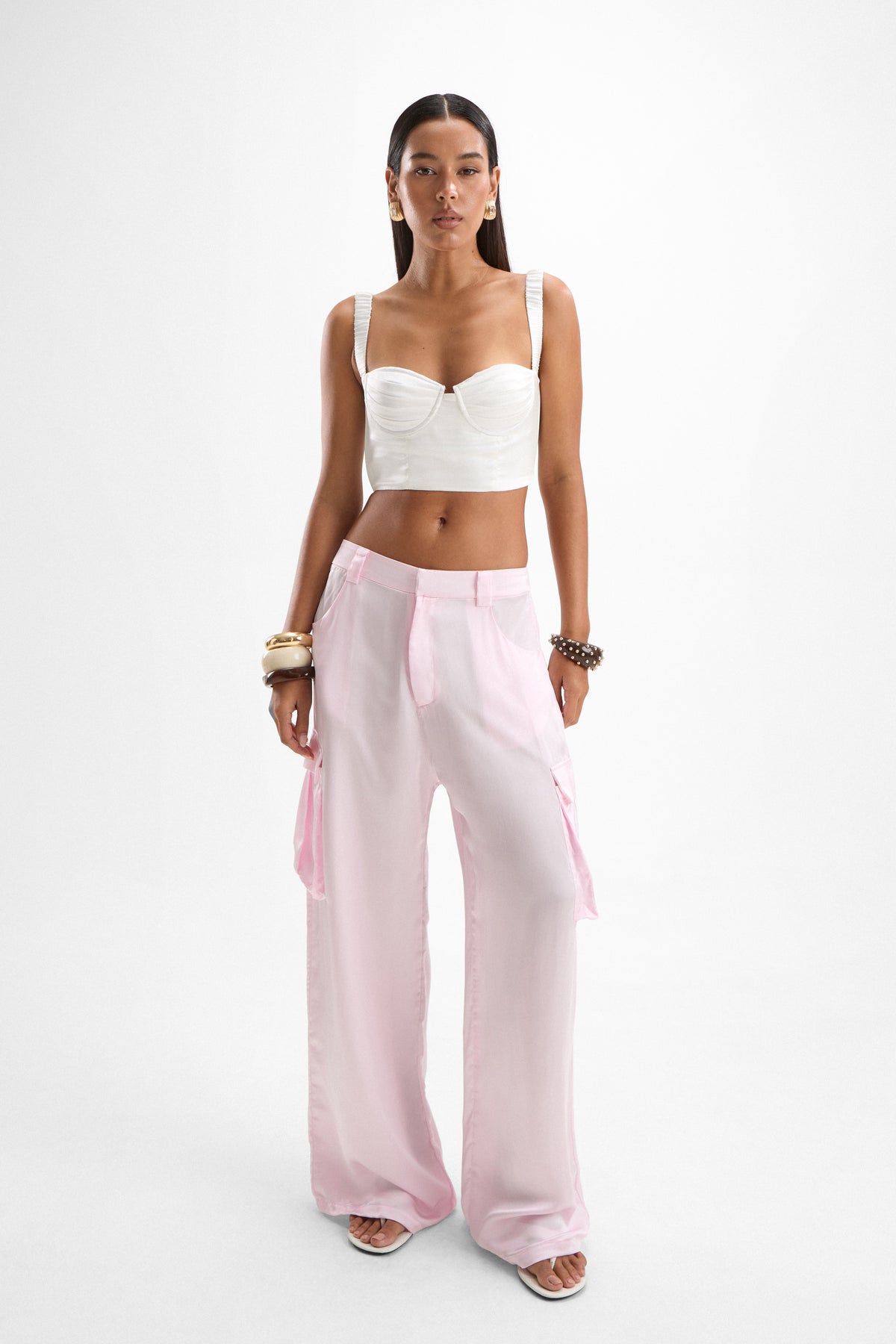 Idol Cargo Pants - Petal Pink