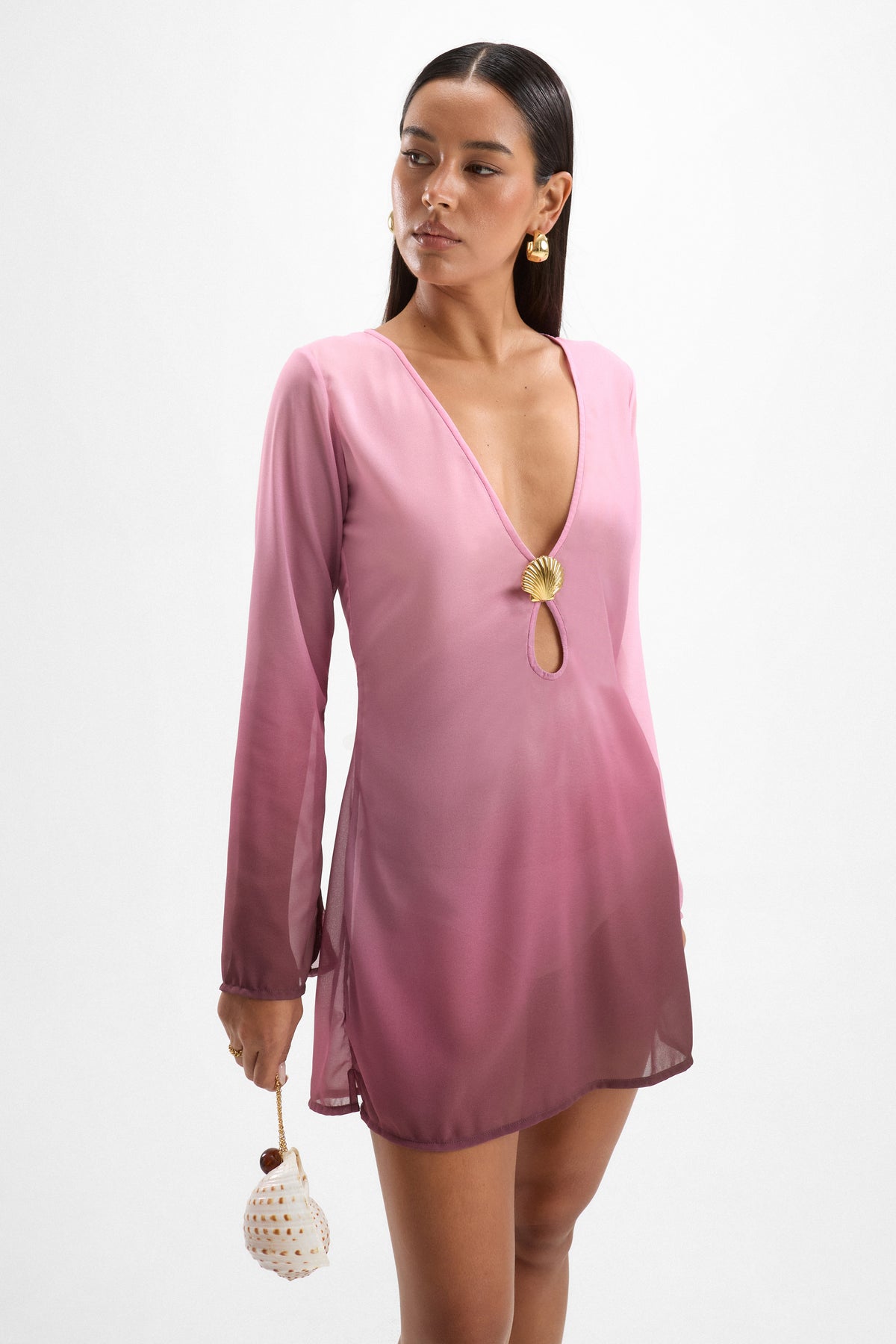 Lulu Seashell Dress - Eclair