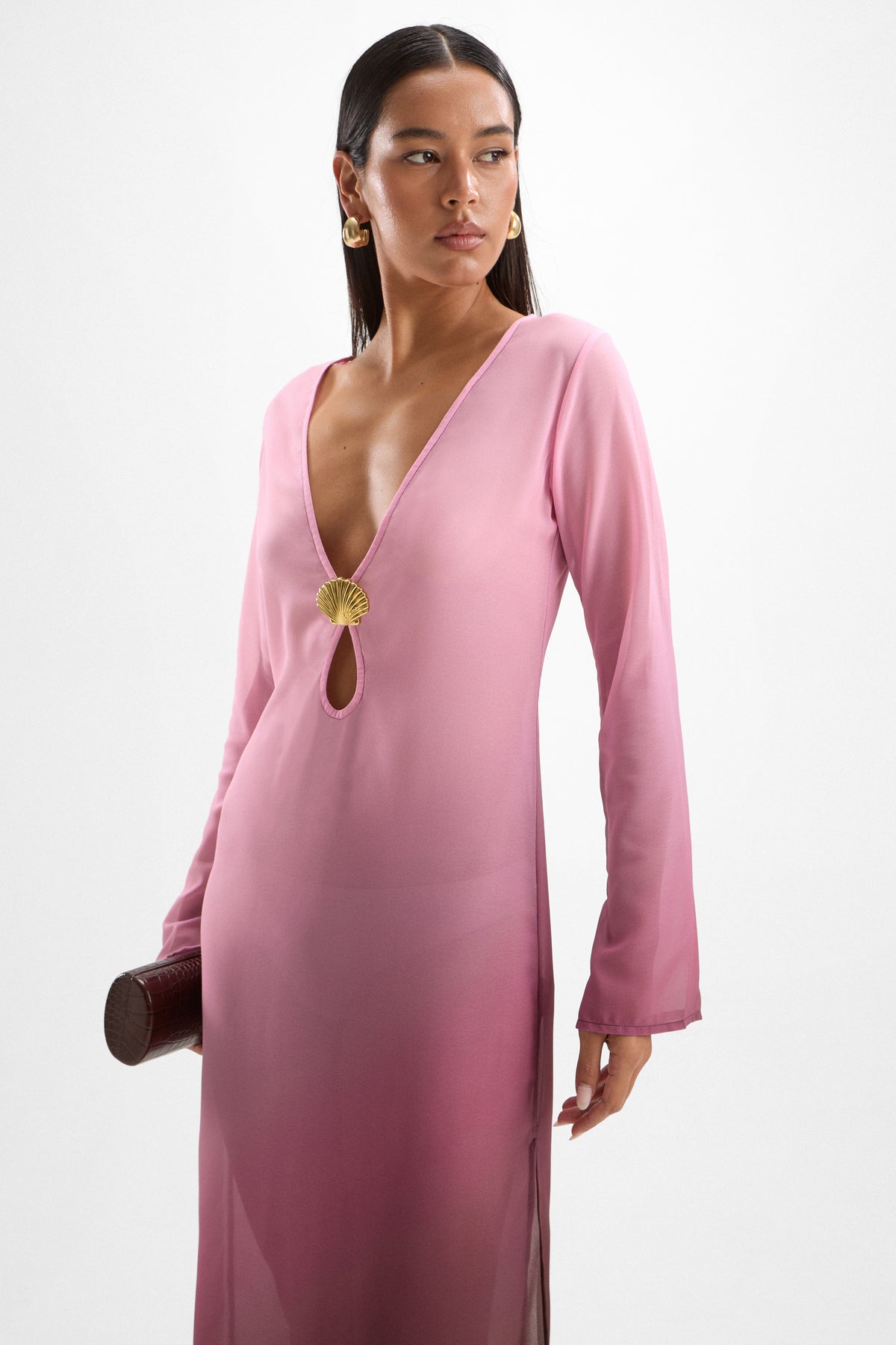 Hotline Seashell Dress - Eclair