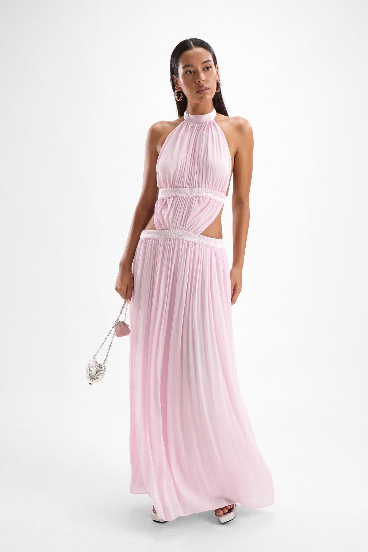 Rosette Dress - Petal Pink