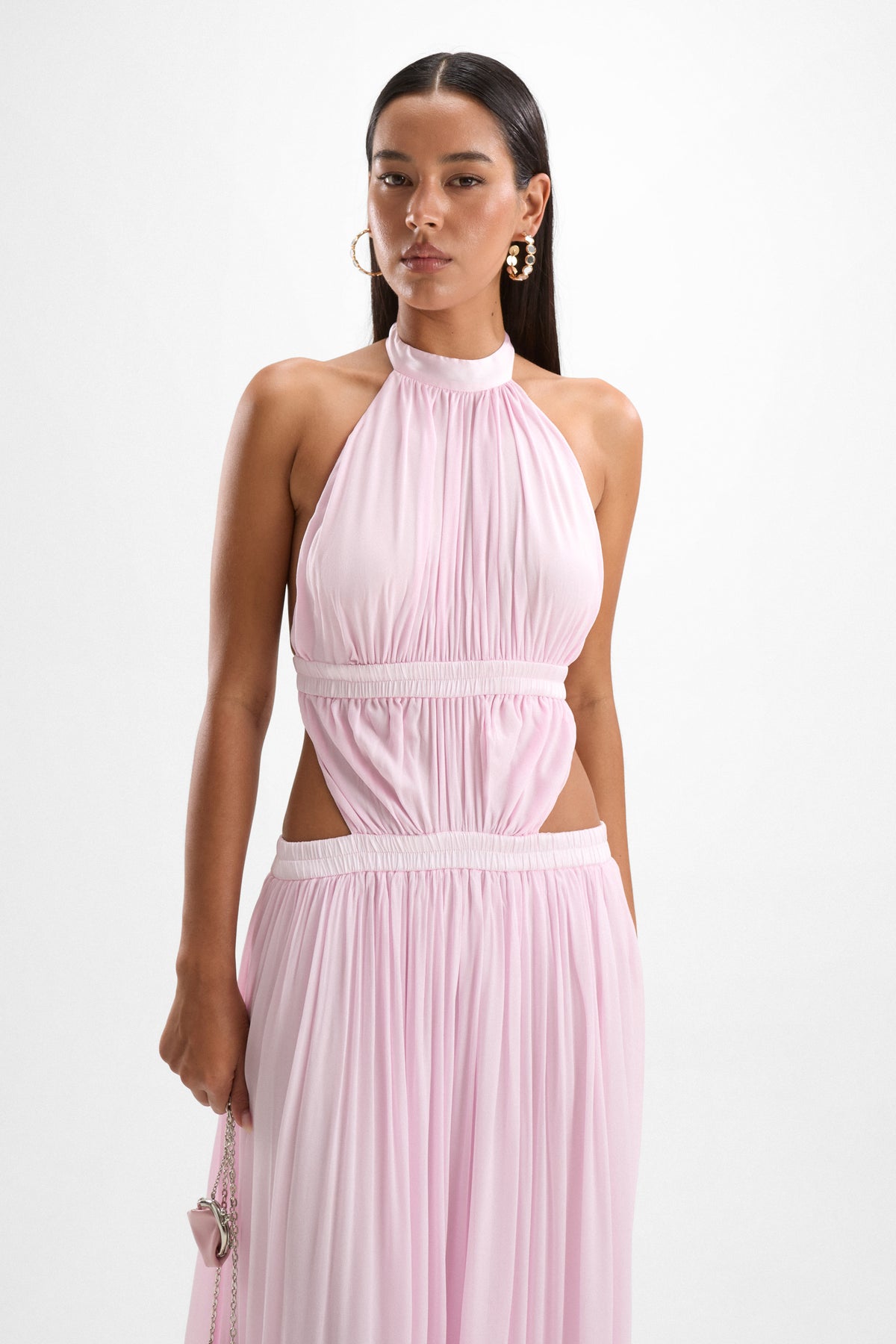 Rosette Dress - Petal Pink