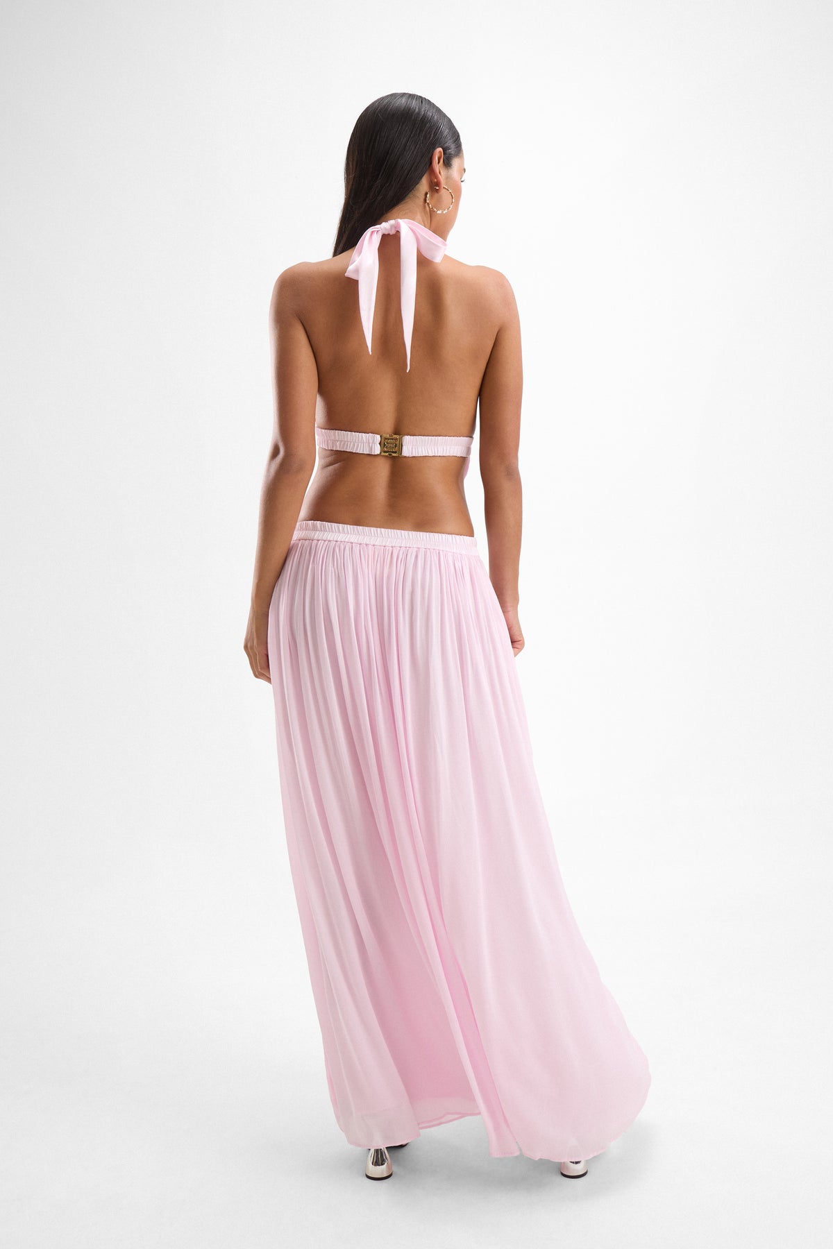 Rosette Dress - Petal Pink