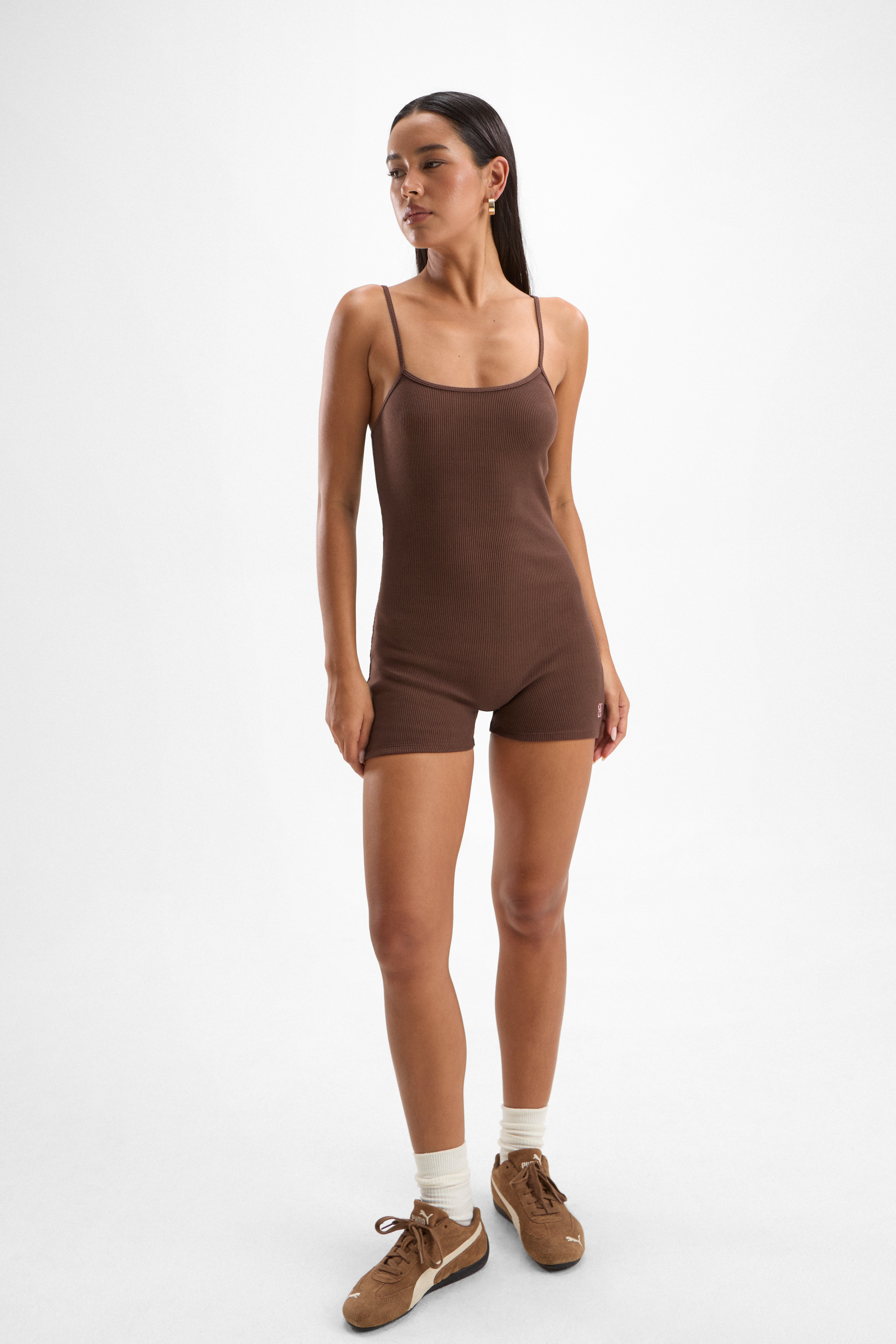 Honey Playsuit - Cocoa