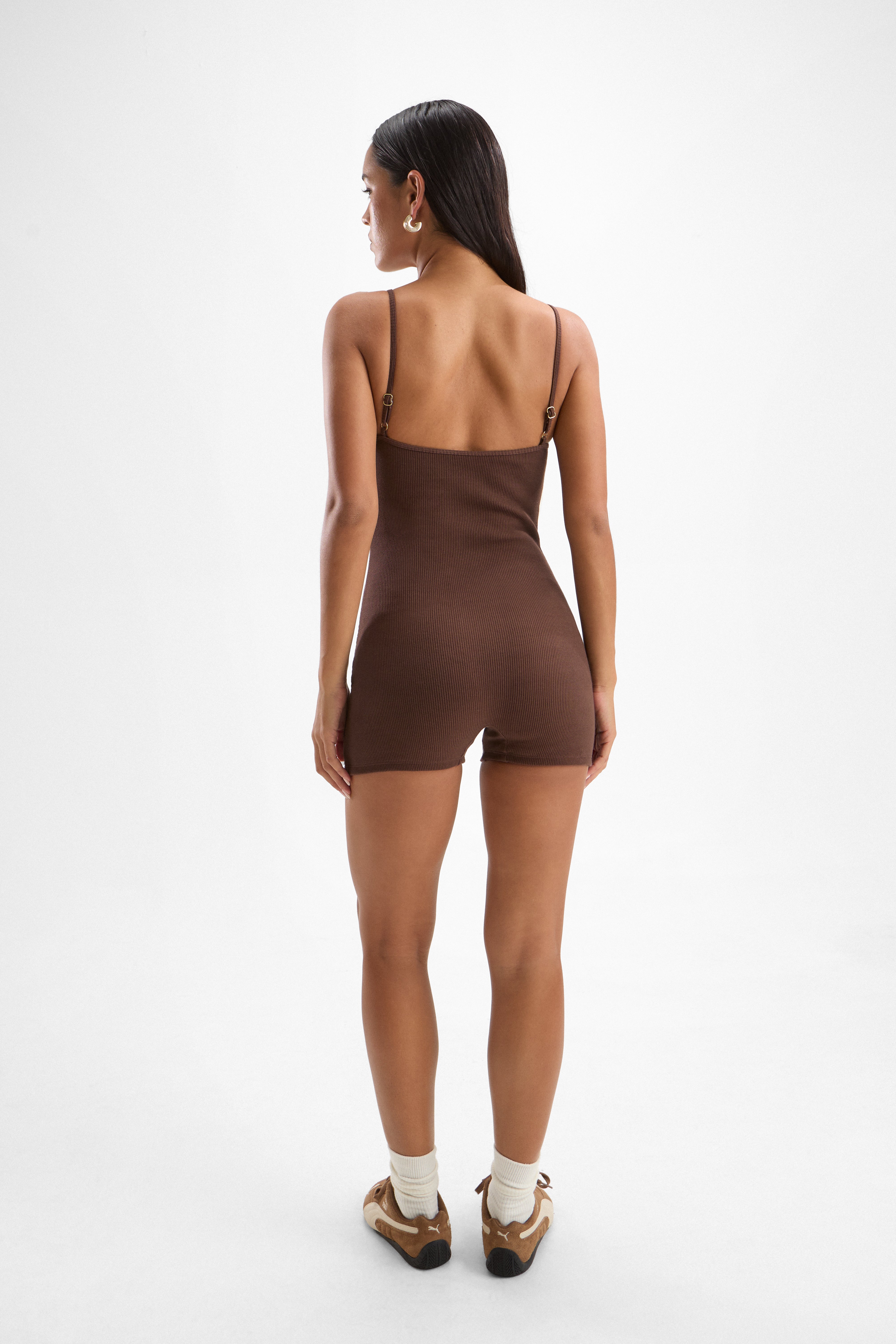 Honey Playsuit - Cocoa
