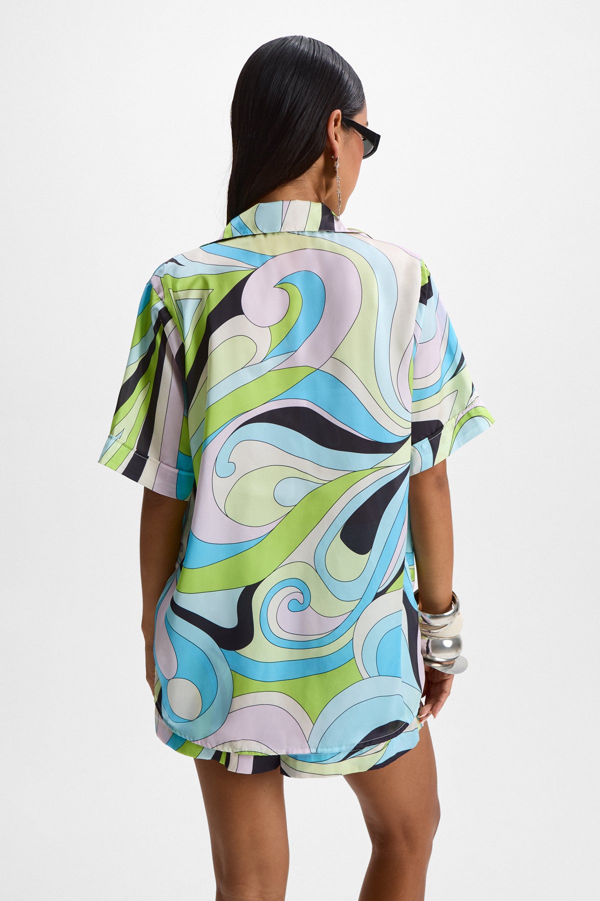 Troppo Bowling Shirt - Mars Blue