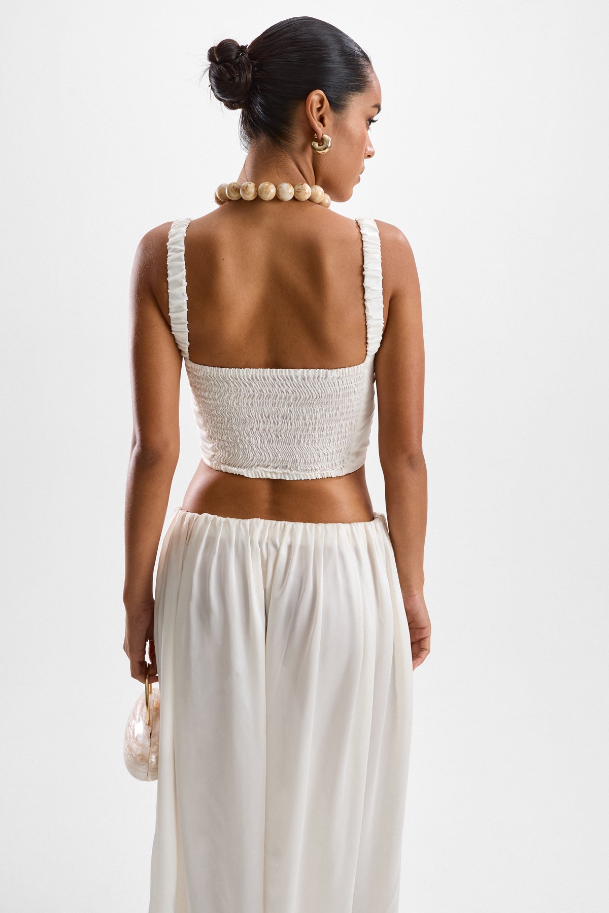 Astrid Bustier Top - Pearl | Cin Cin Swimwear and Resortwear